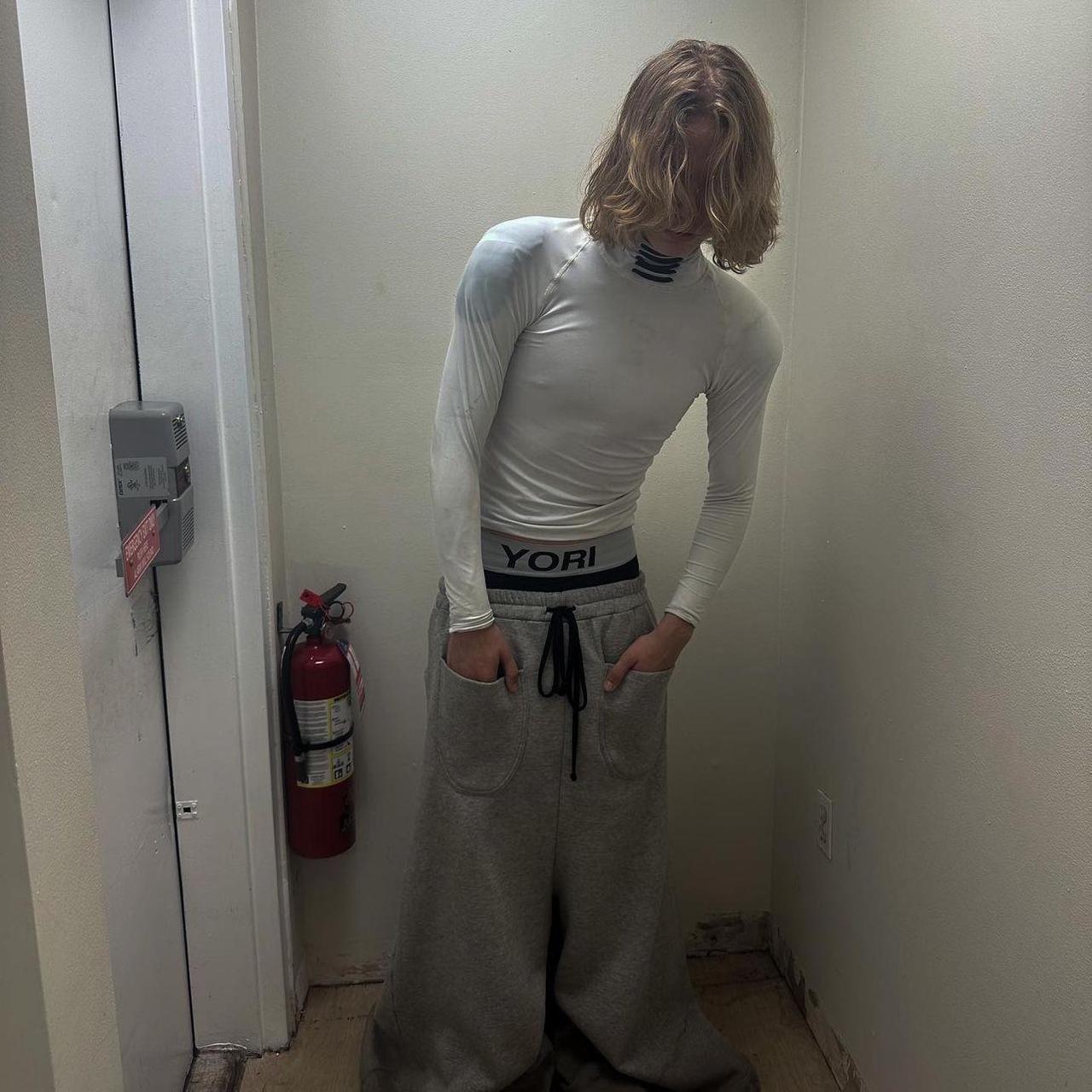 パンツ Yori Sport dasyori Sweatpant Yori dasyori sweat pants very rare oversized fits | Depop