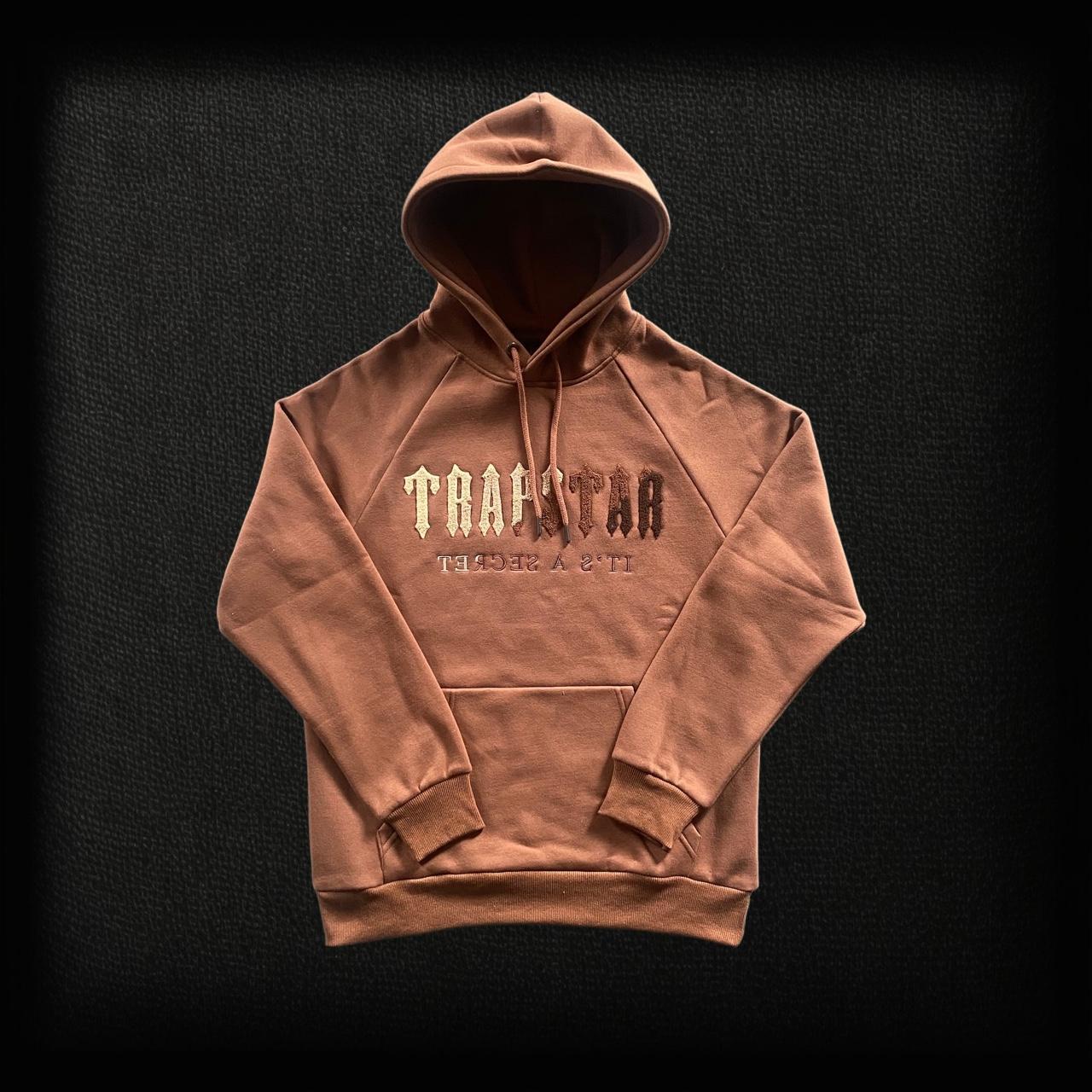 Trapstar Men's Brown Hoodie Depop