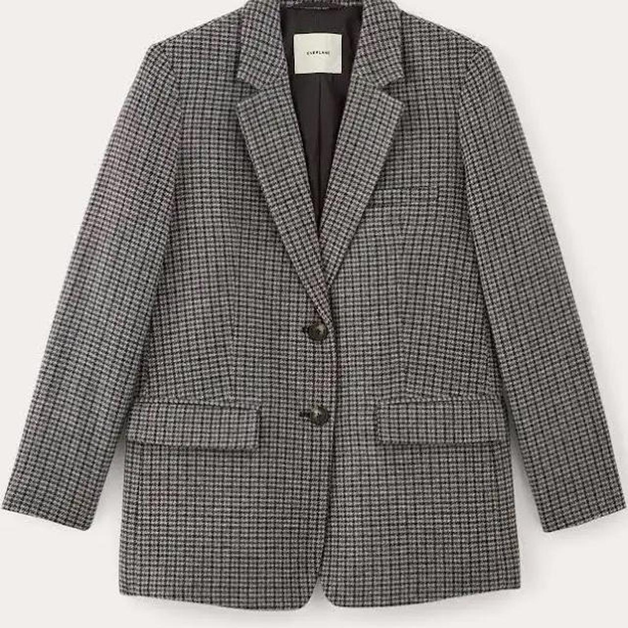 Everlane oversized wool houndstooth