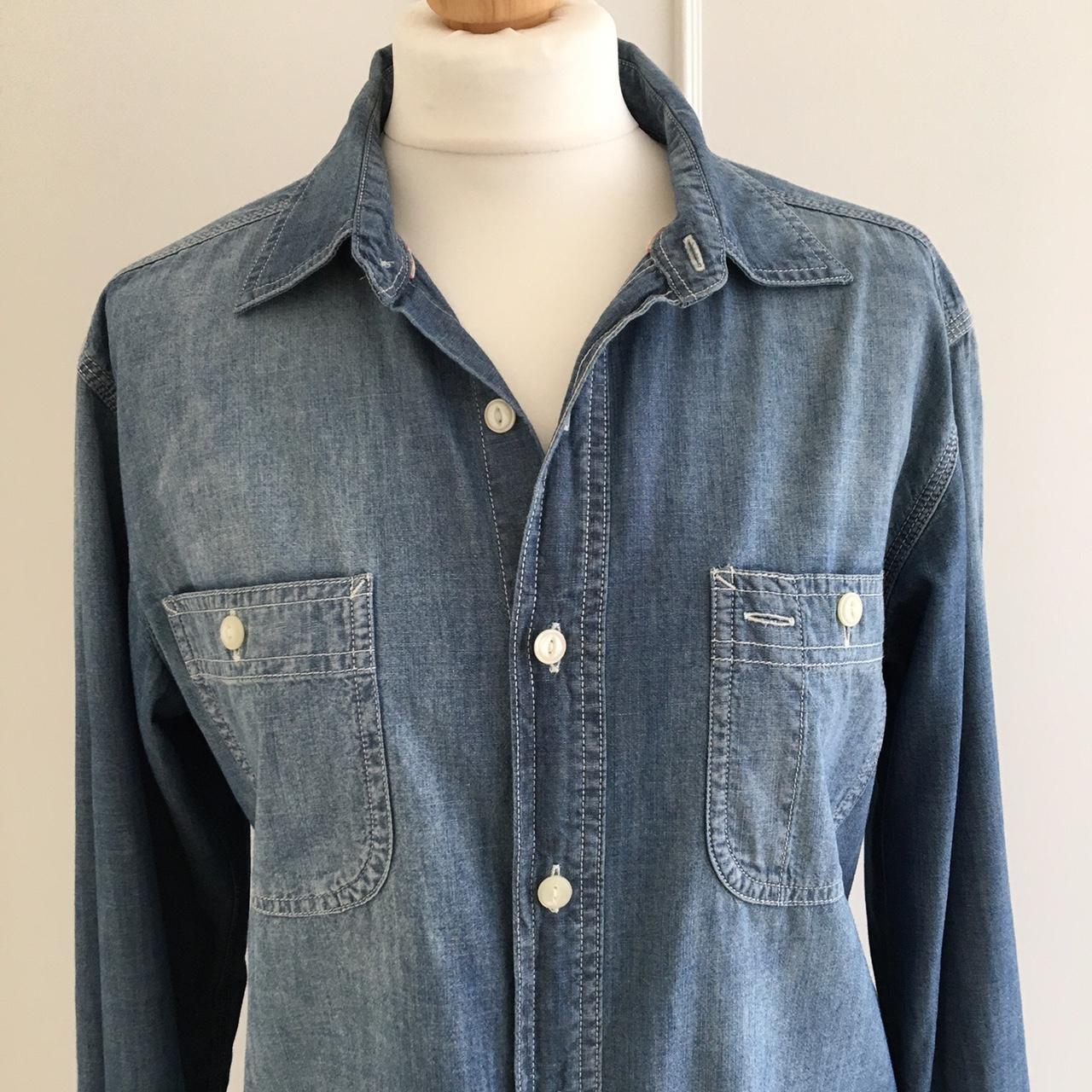 Uniqlo chambray denim shirt. From Uniqlo men’s... - Depop