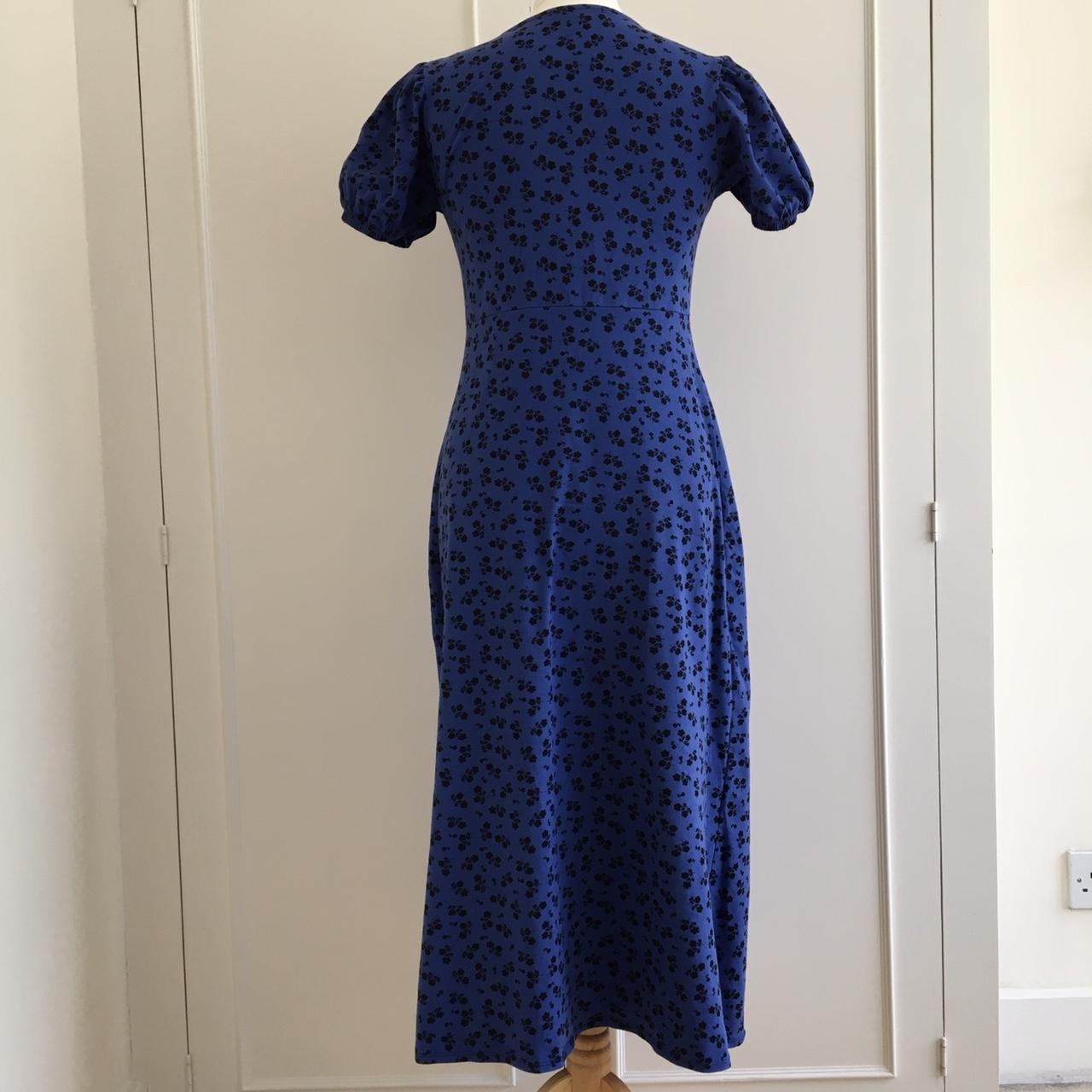 Dorothy Perkins Women's Blue and Black Dress | Depop