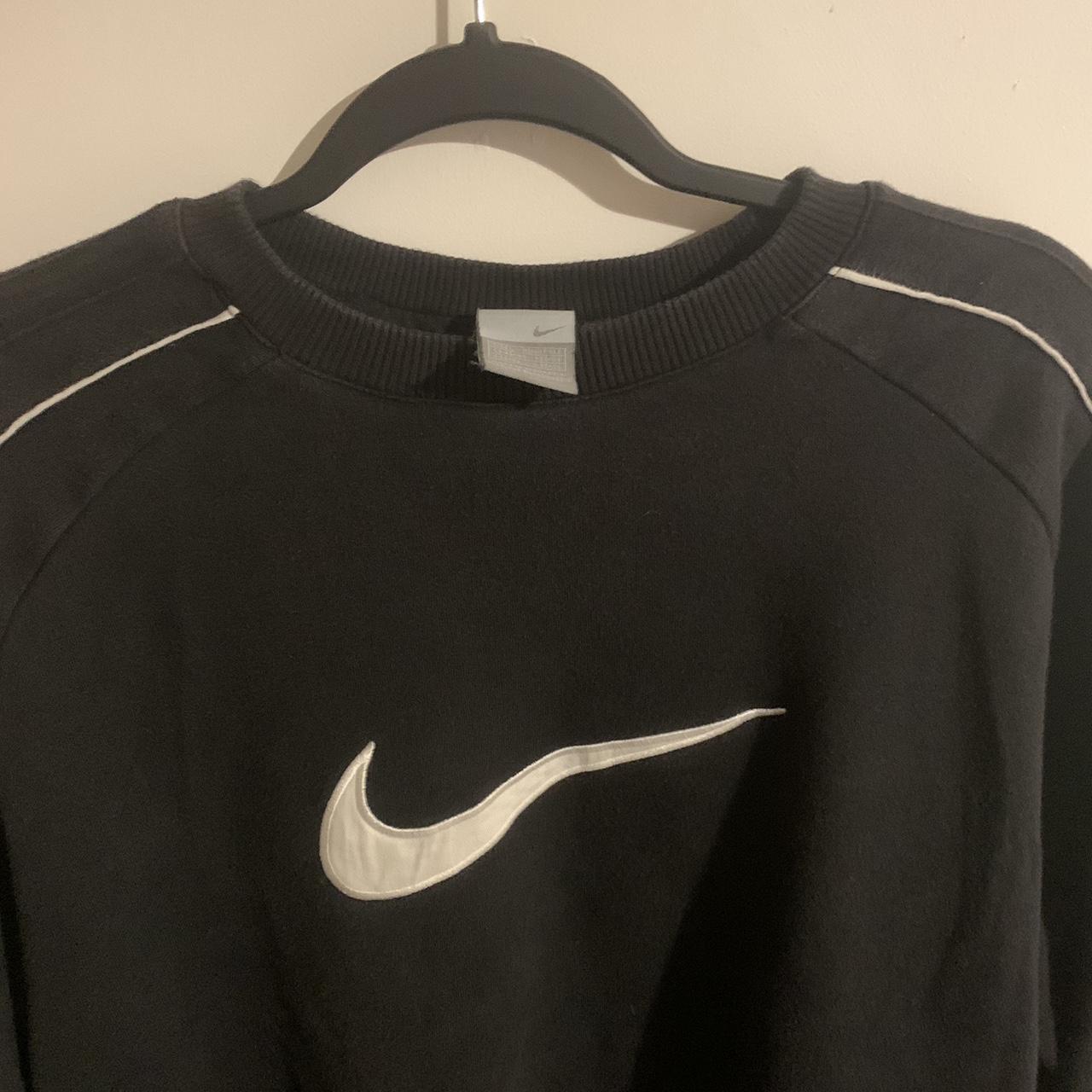 mens nike jumper black