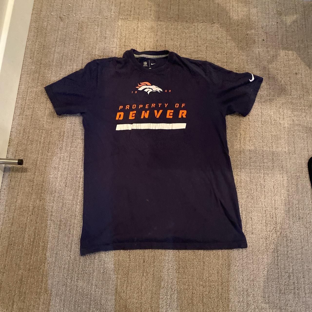 Nike Denver Broncos NFL Team Apparel Men's T-Shirt - Depop