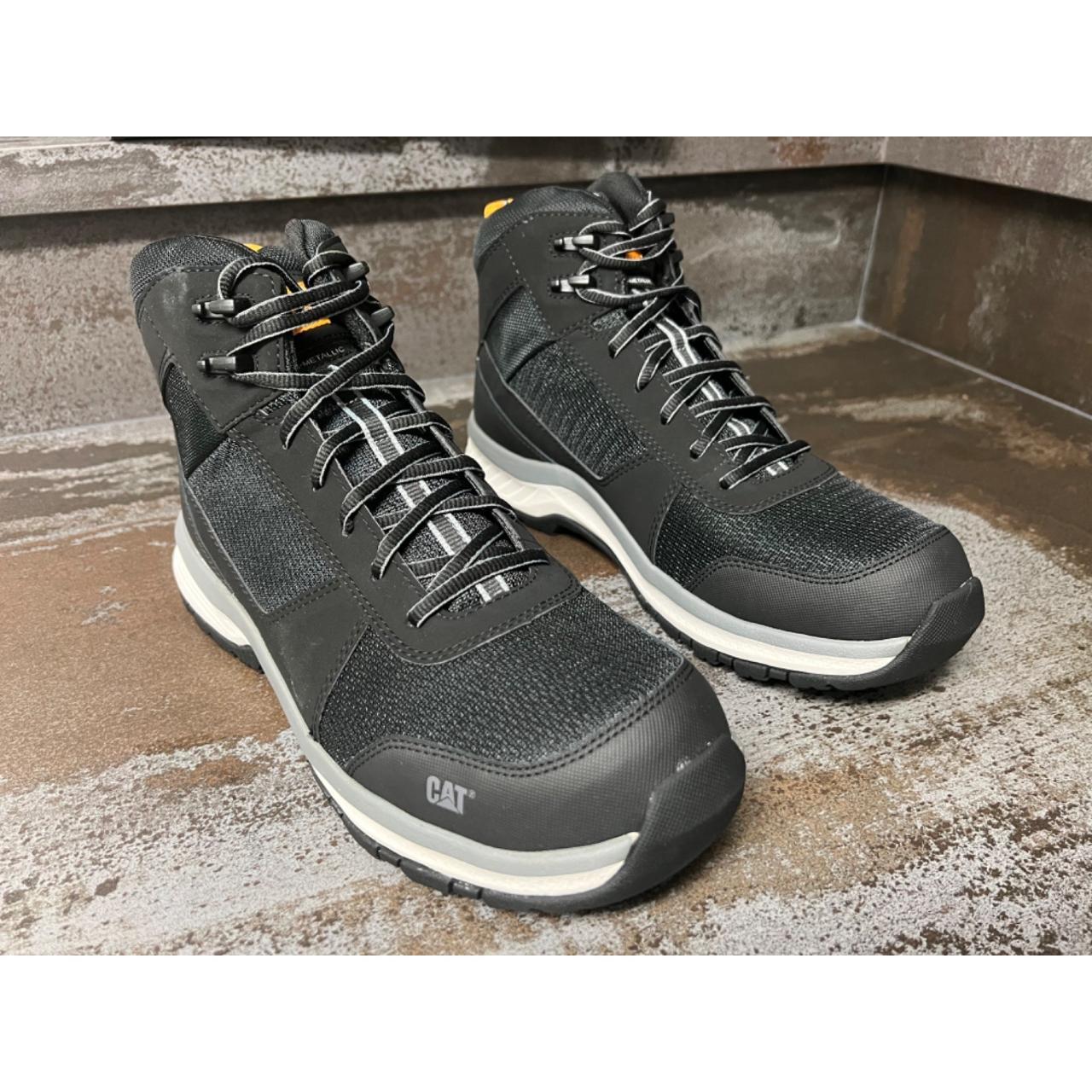 CAT Men's Black and Grey Footwear | Depop