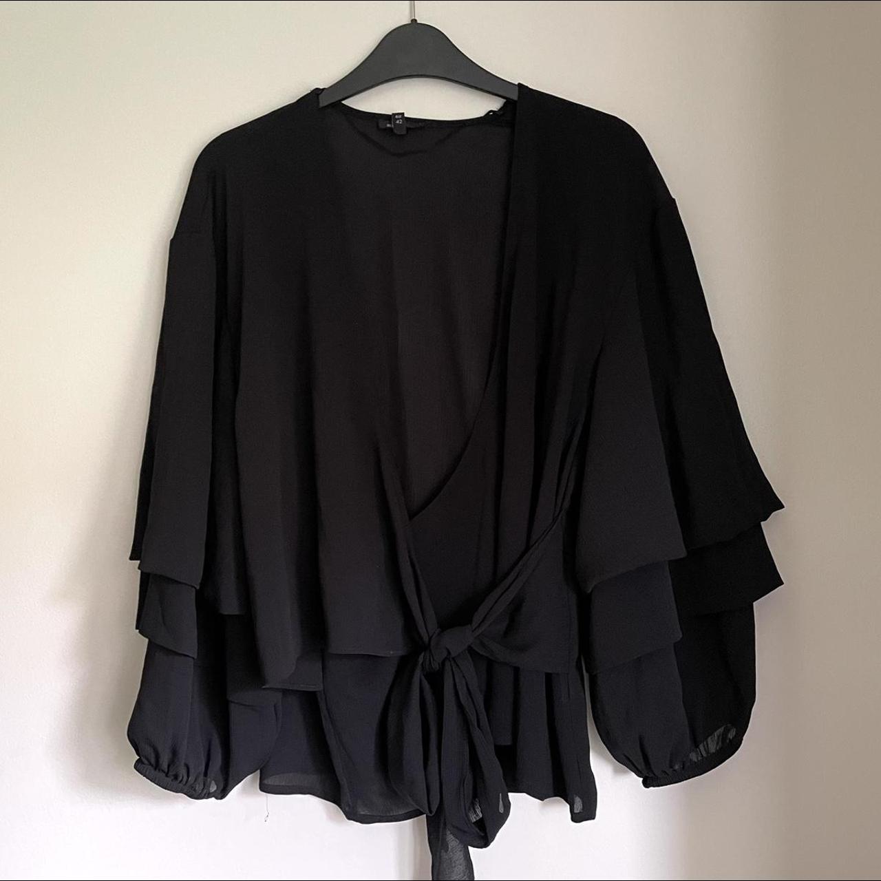 River Island Women's Black Blouse | Depop