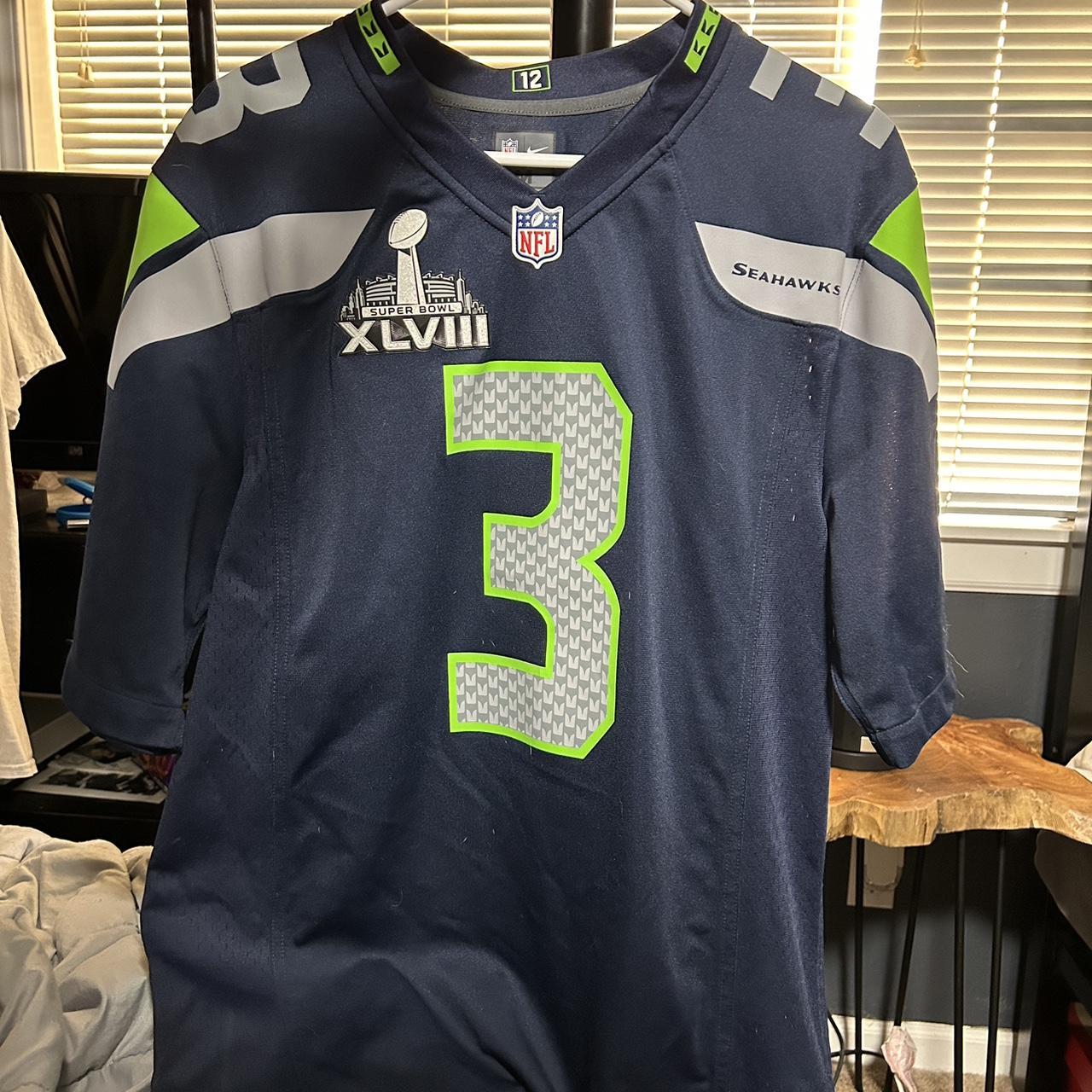 russell wilson super bowl 48 jersey - Depop