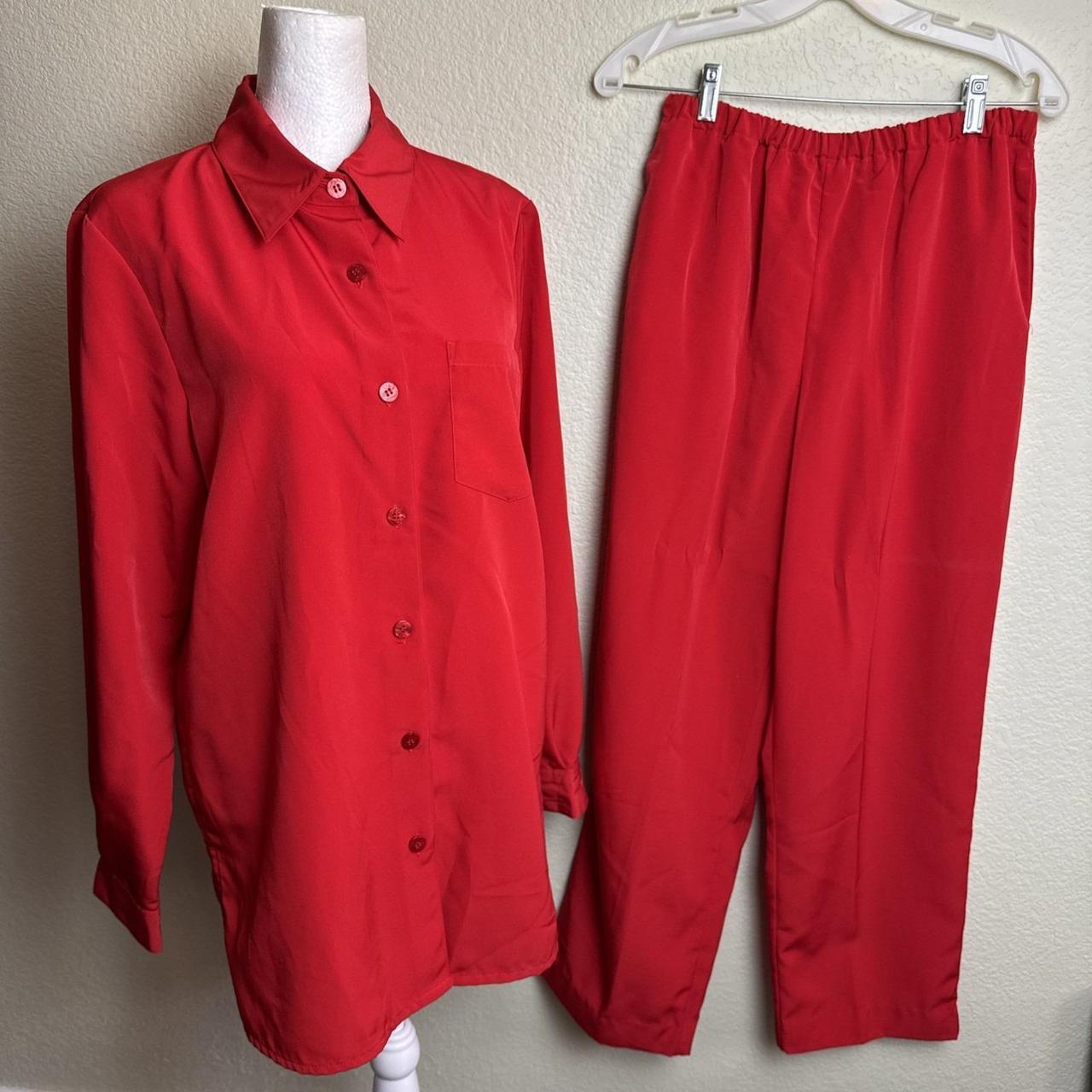 Basic Editions Women's Pants - Red - 10 – Basic E… - image 1