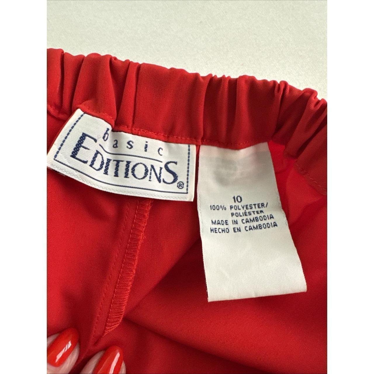 Basic Editions Women's Pants - Red - 10 – Basic E… - image 7