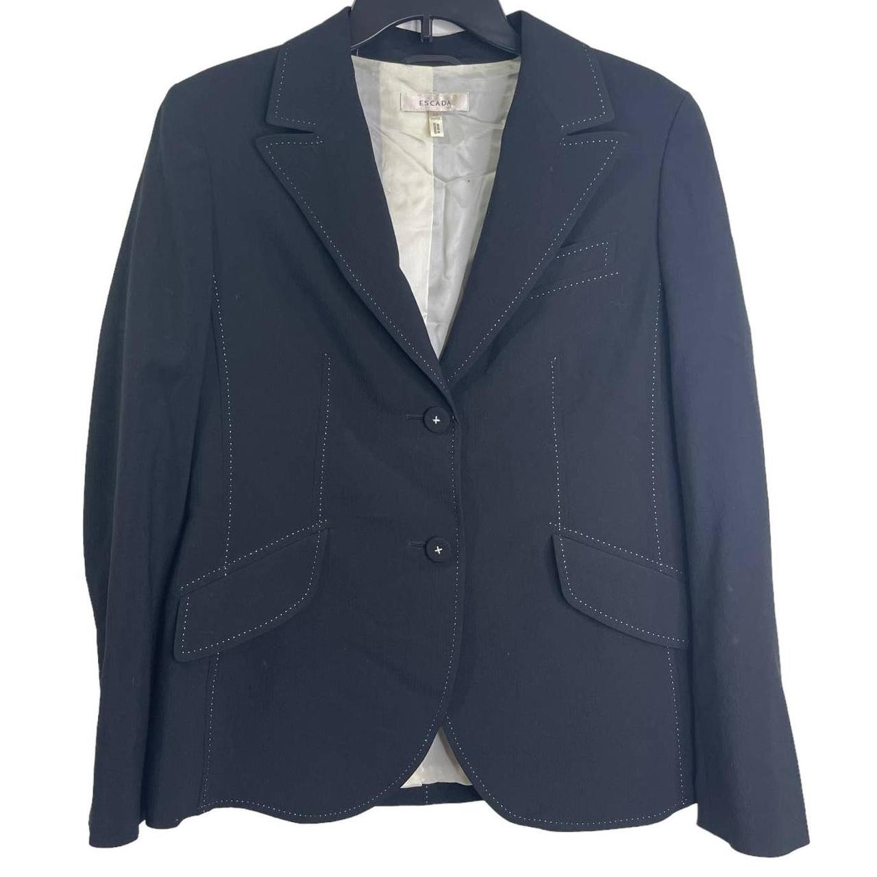 Escada black outlet blazer