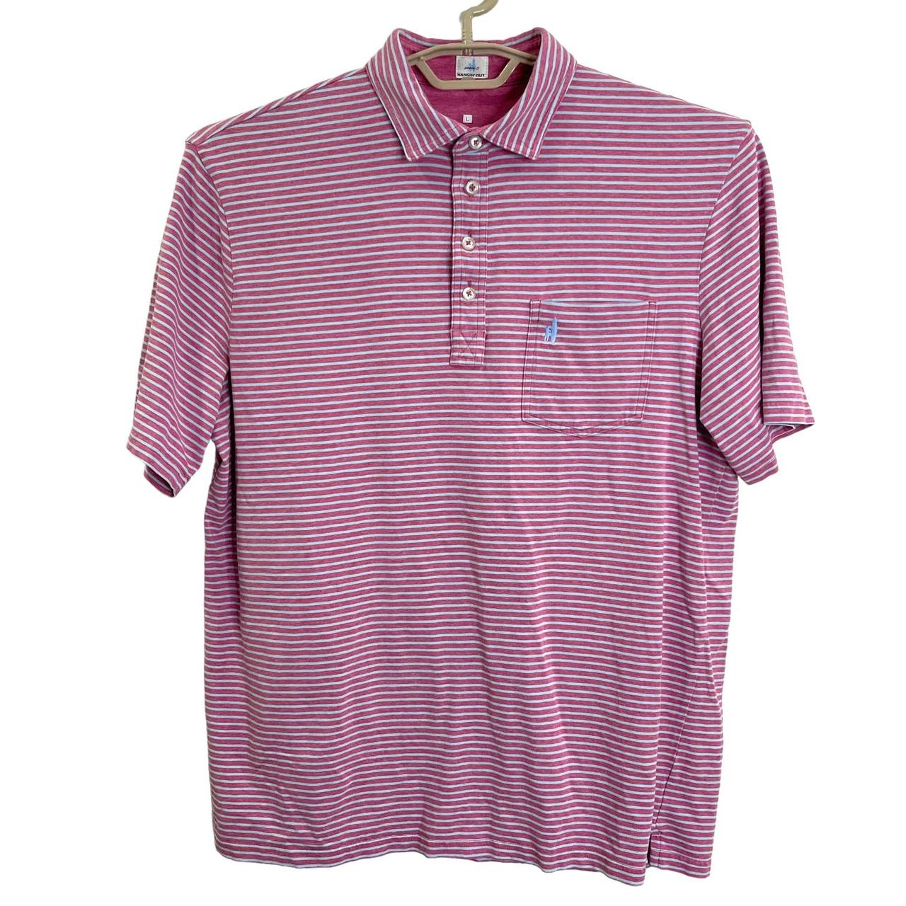 Johnnie O Mens Hangin Out Stripe Golf Polo Shirt. Depop