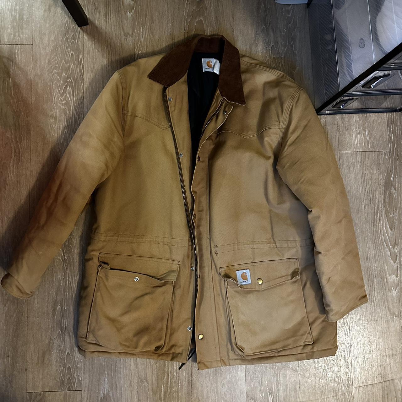 Vintage Carhartt work jacket Sz XL - Depop