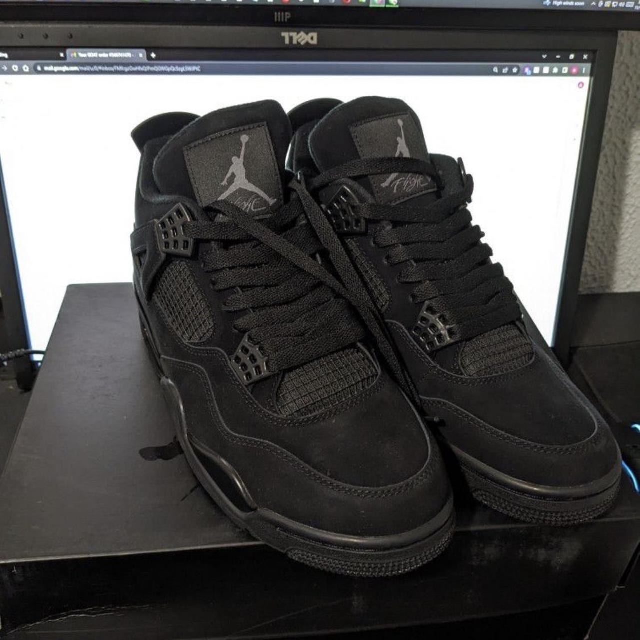 black cats jordan 4 price size 7