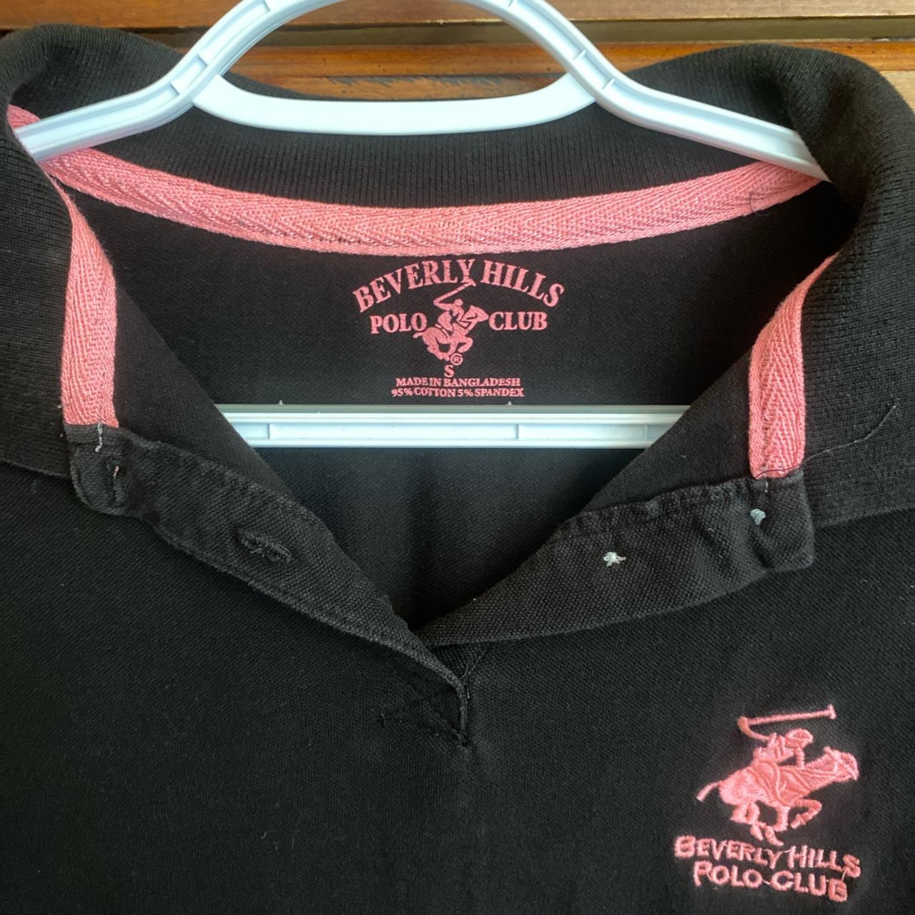 Beverly Hills Polo Club Women's Black and Pink Polo-shirts
