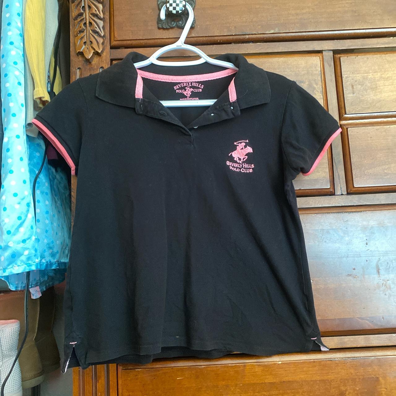 Beverly Hills Polo Club Women's Black and Pink Polo-shirts (2)