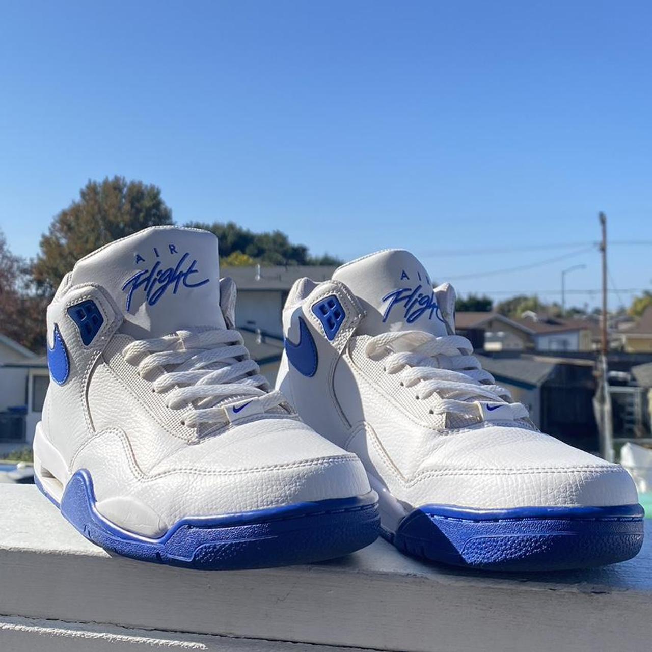 Nike Flight Legacy White Game Royal Sneaker The... - Depop