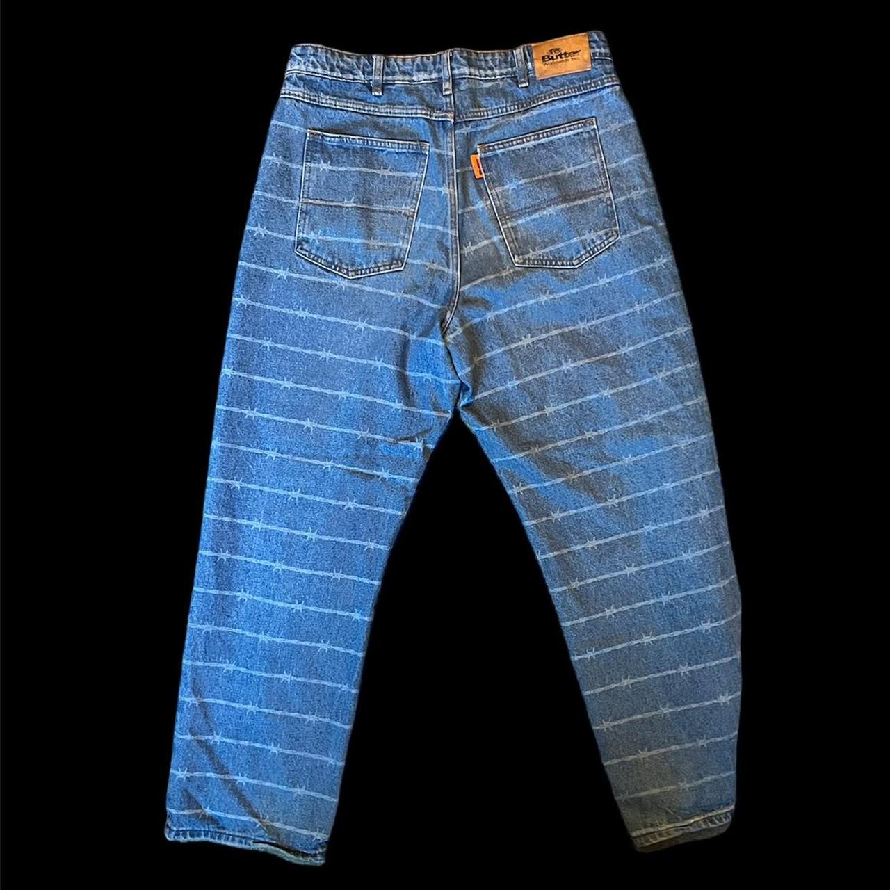 Butter Goods Baggy barbed wire jeans size... Depop