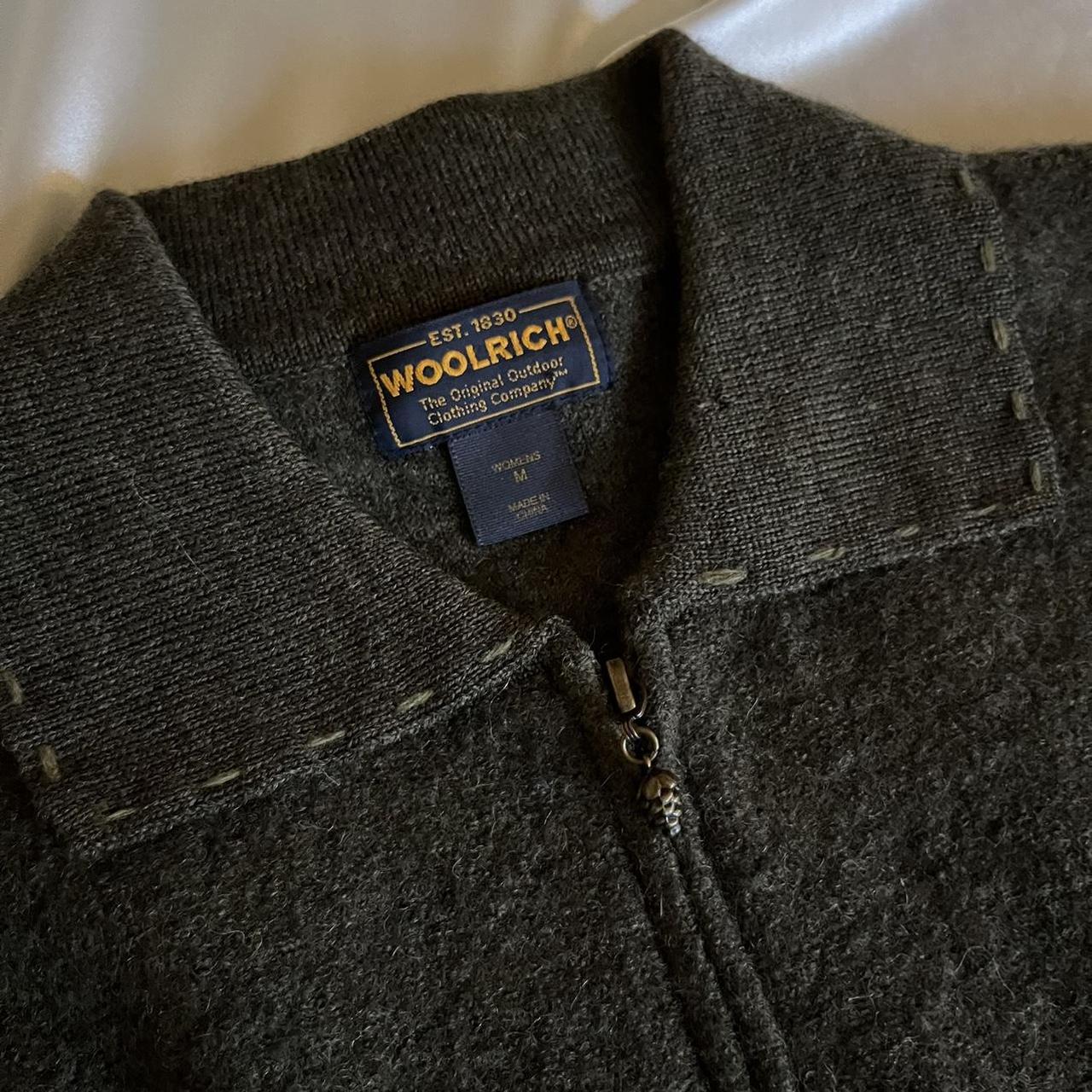 Rare Vintage Woolrich Wool Vest with the cutest pine... - Depop