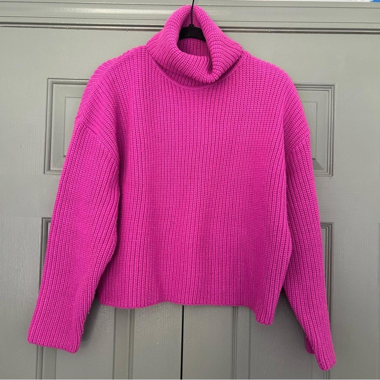 Bright pink jumper zara hotsell