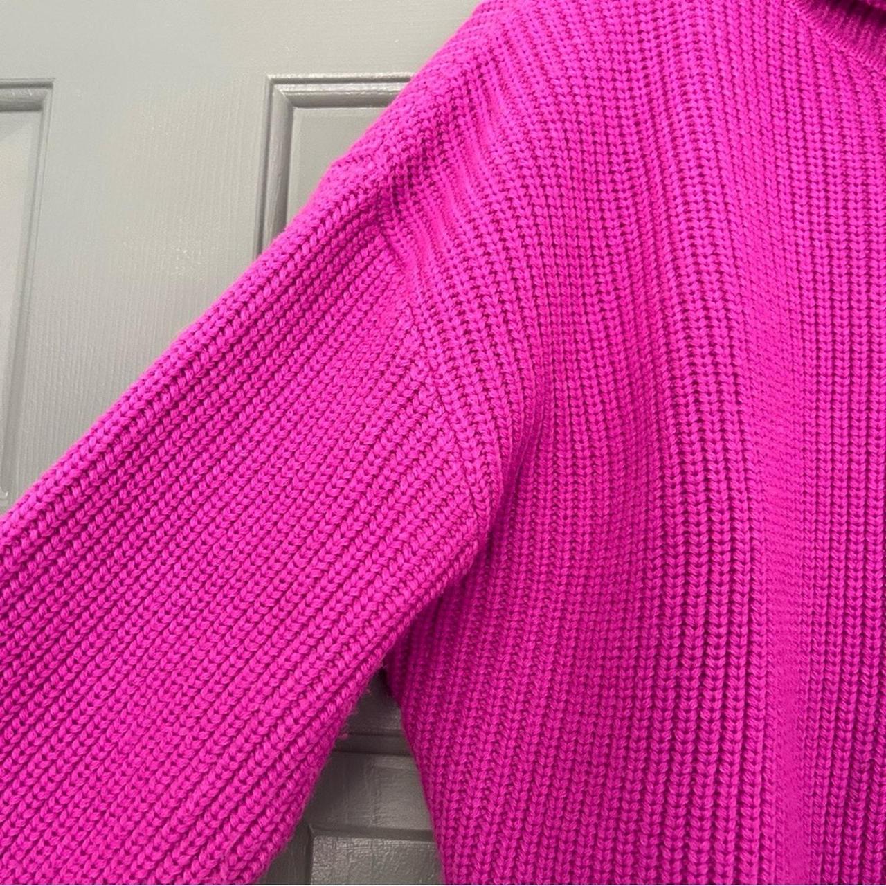 Zara Oversized Neon Sweater Oversized Turtleneck Zara Neon Pink