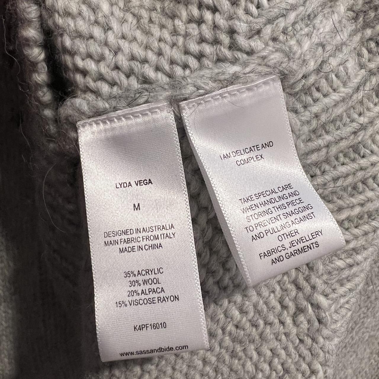 Sass & Bide Women's Grey Jumper | Depop