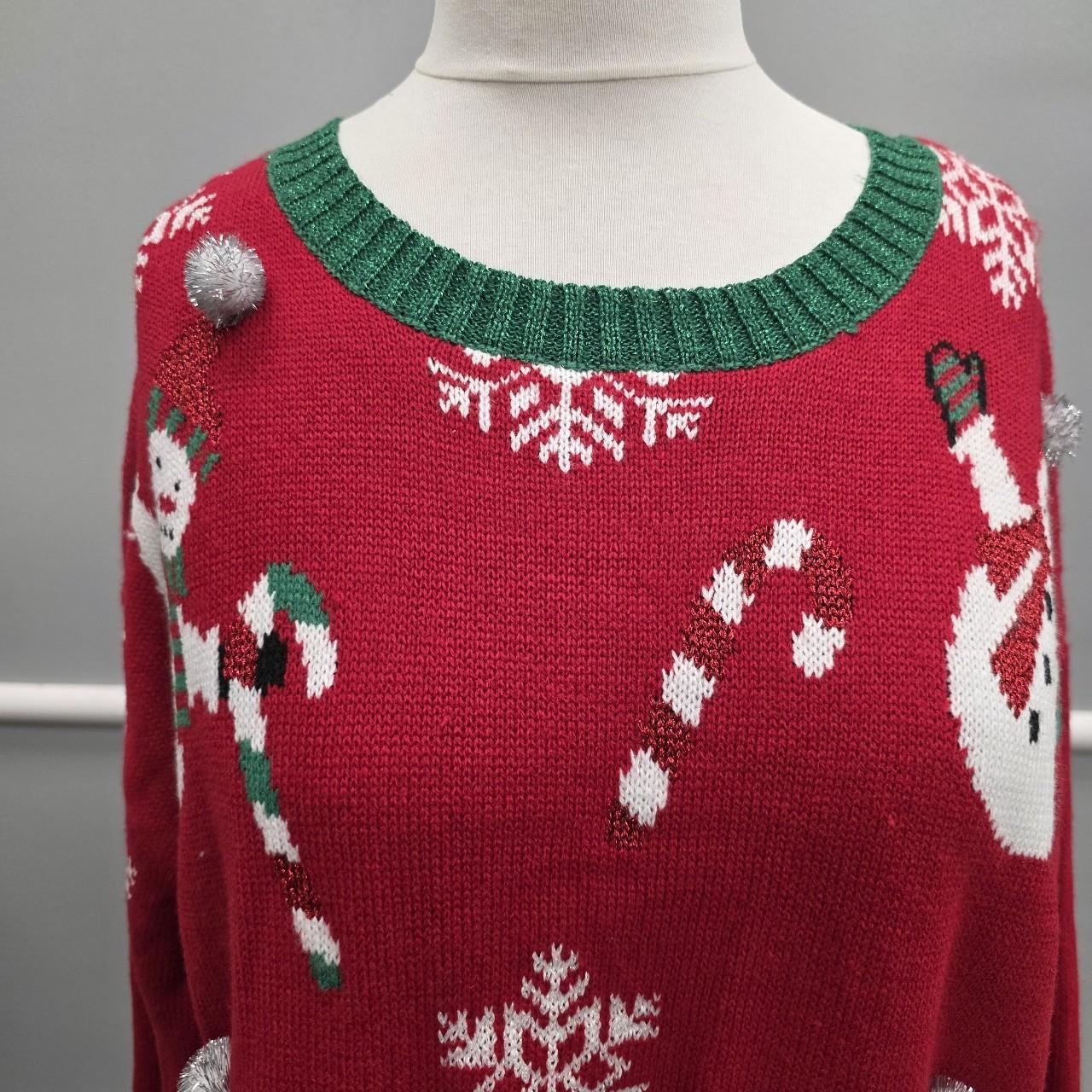 Jane Shilton Women's Sweater - Red/Multi - XL – R… - image 2