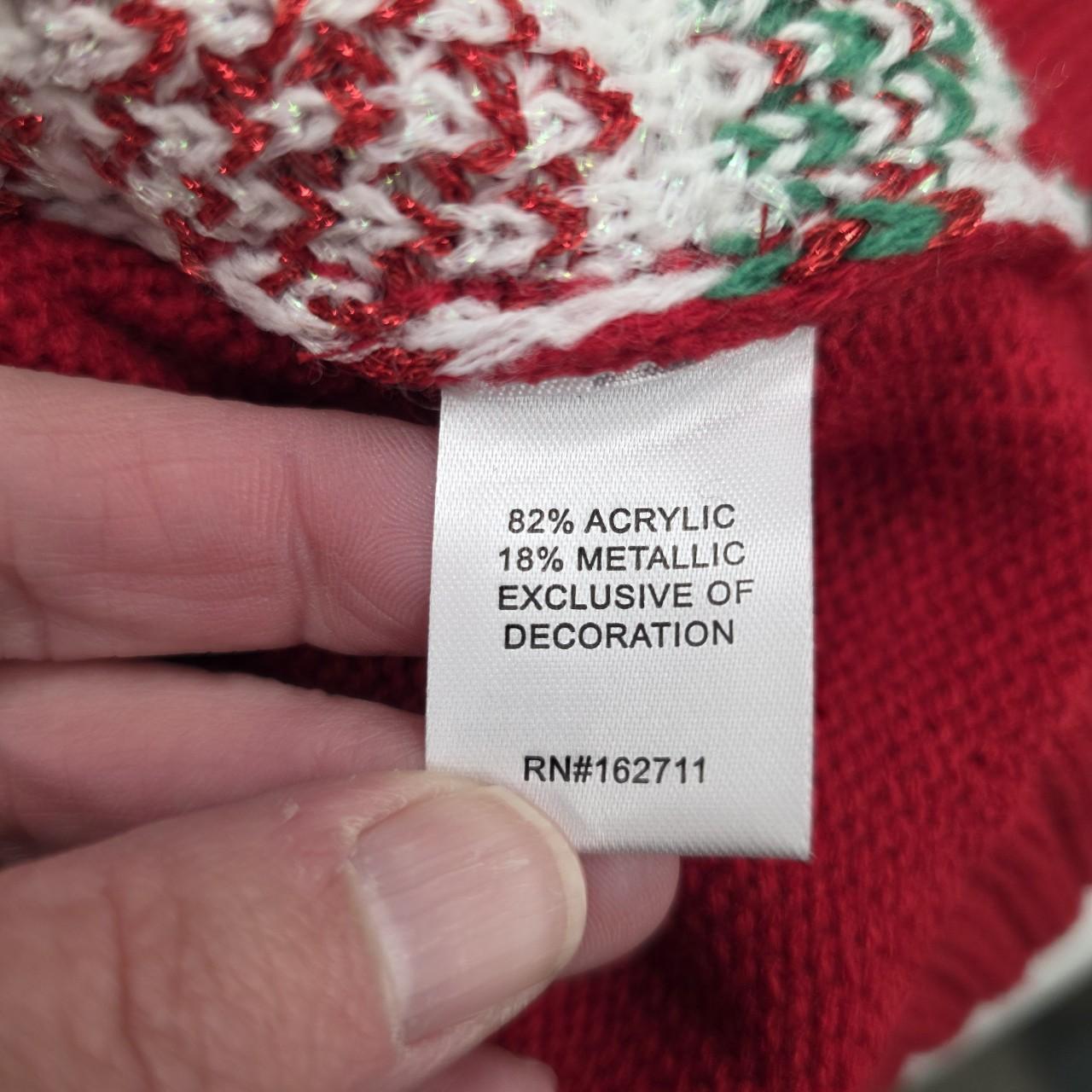 Jane Shilton Women's Sweater - Red/Multi - XL – R… - image 7