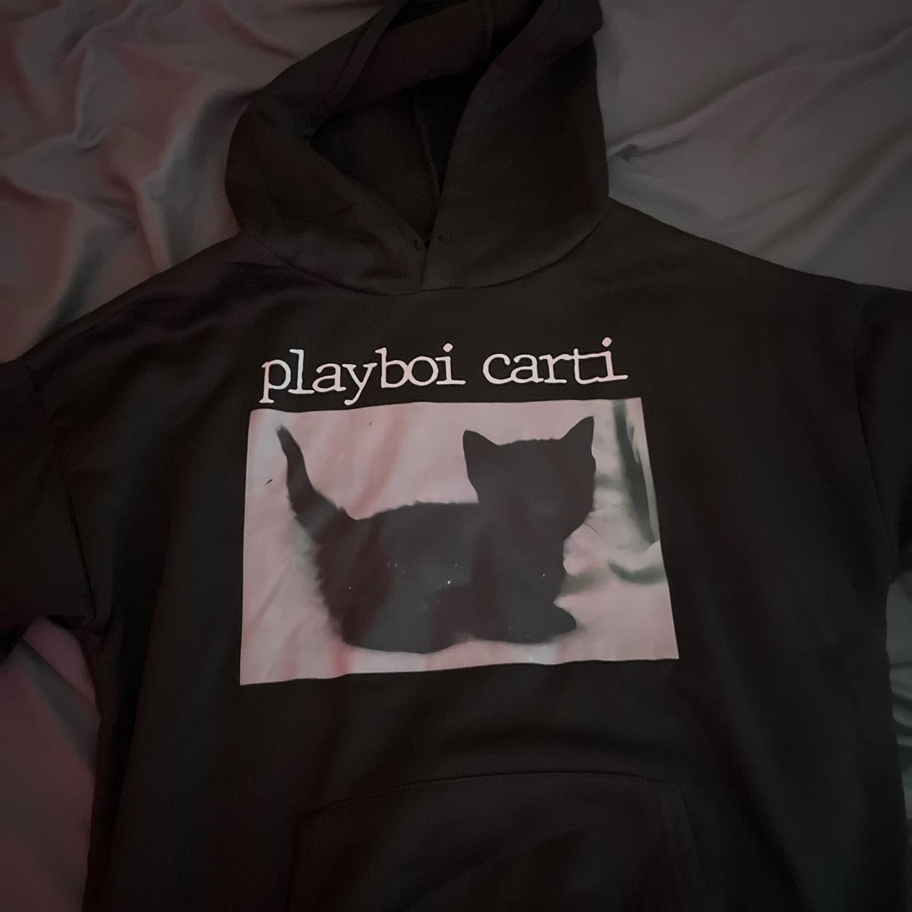 Bad quality rep Playboi carti cat hoodie Never worn - Depop