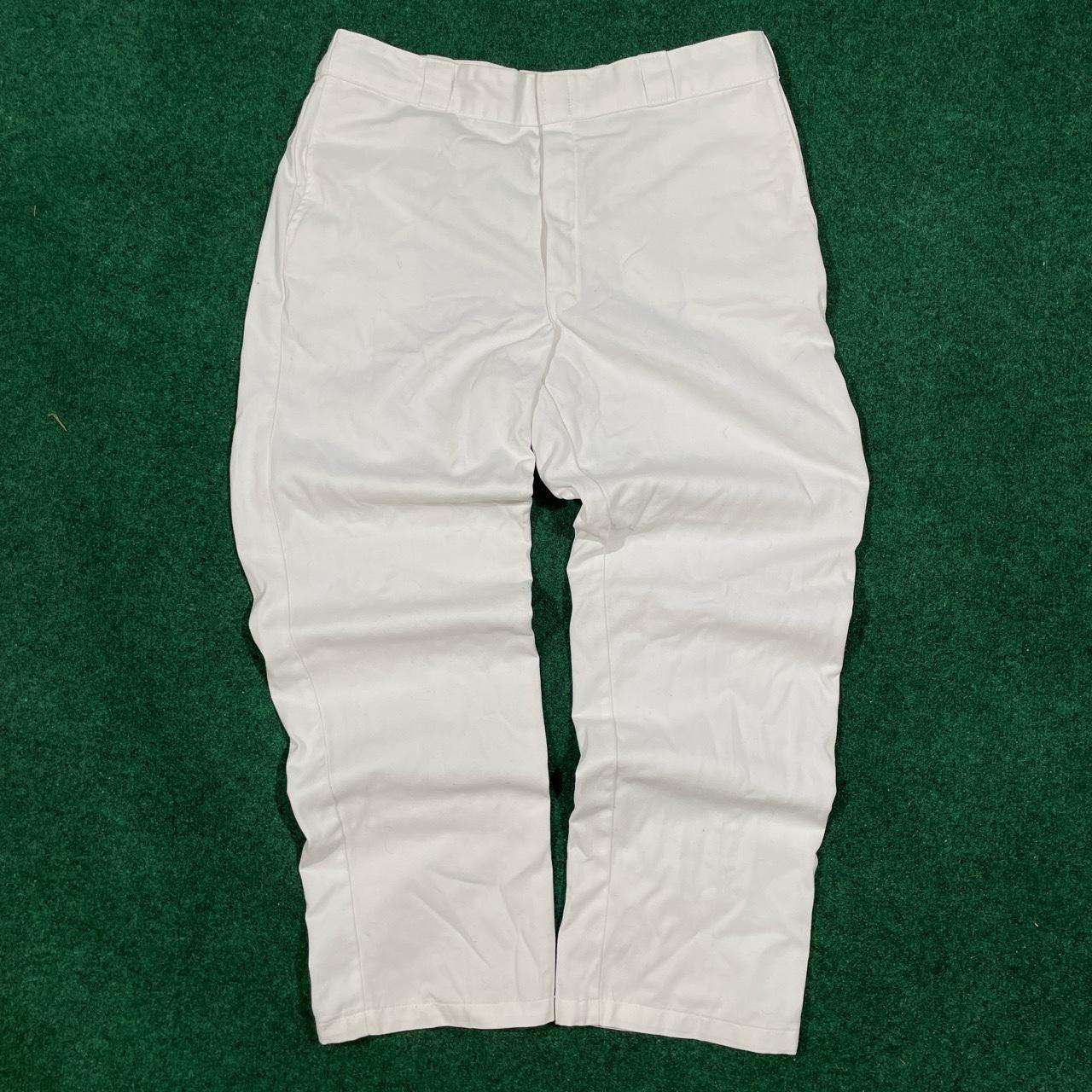 Baggy Y2K White Dickies Pants - Size 38x32 - Baggy... - Depop