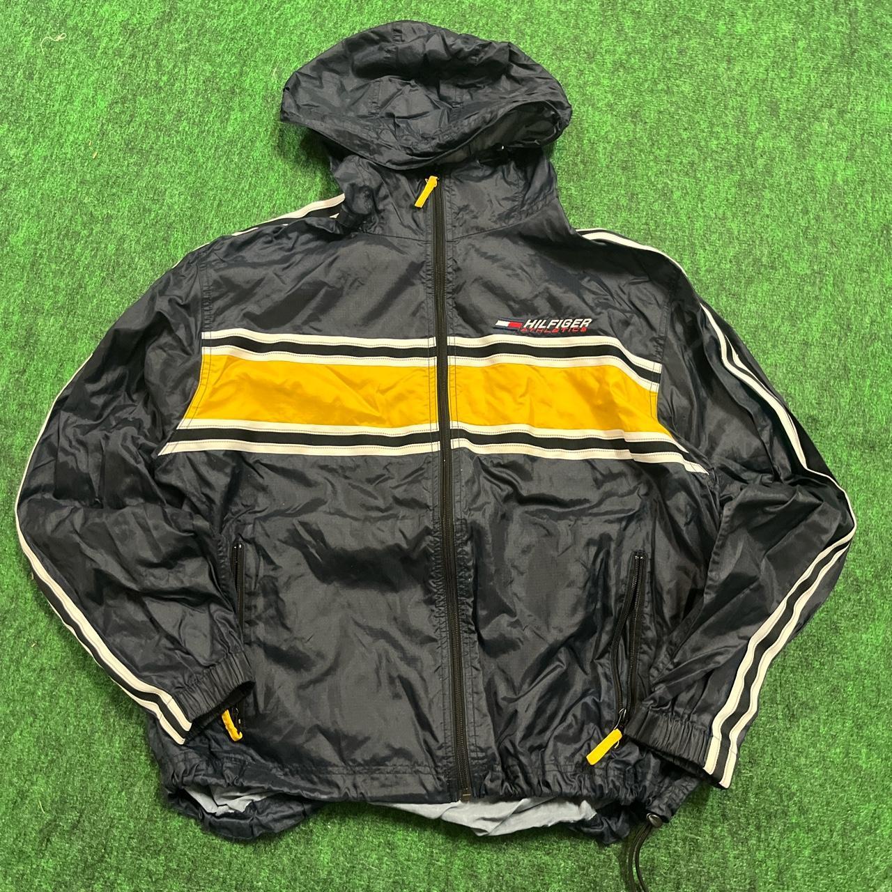 Black and yellow on sale tommy hilfiger jacket