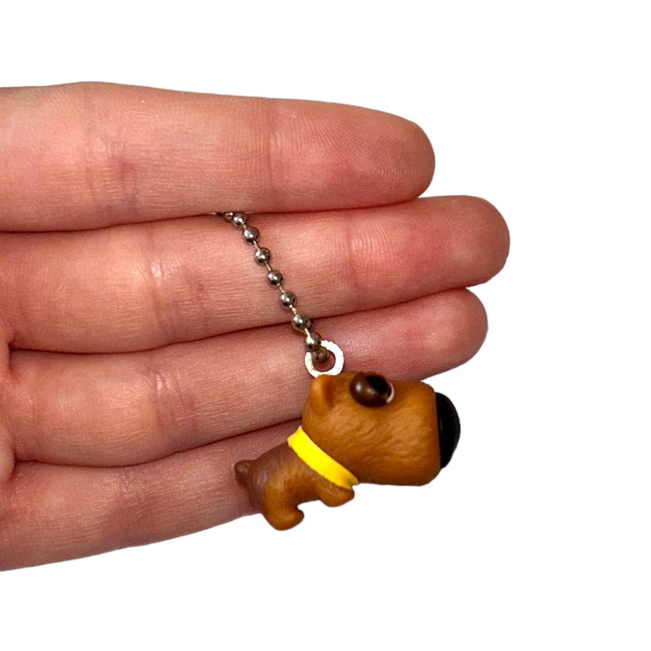Y2K the dog keychain figure Puppy has a yellow - Depop
