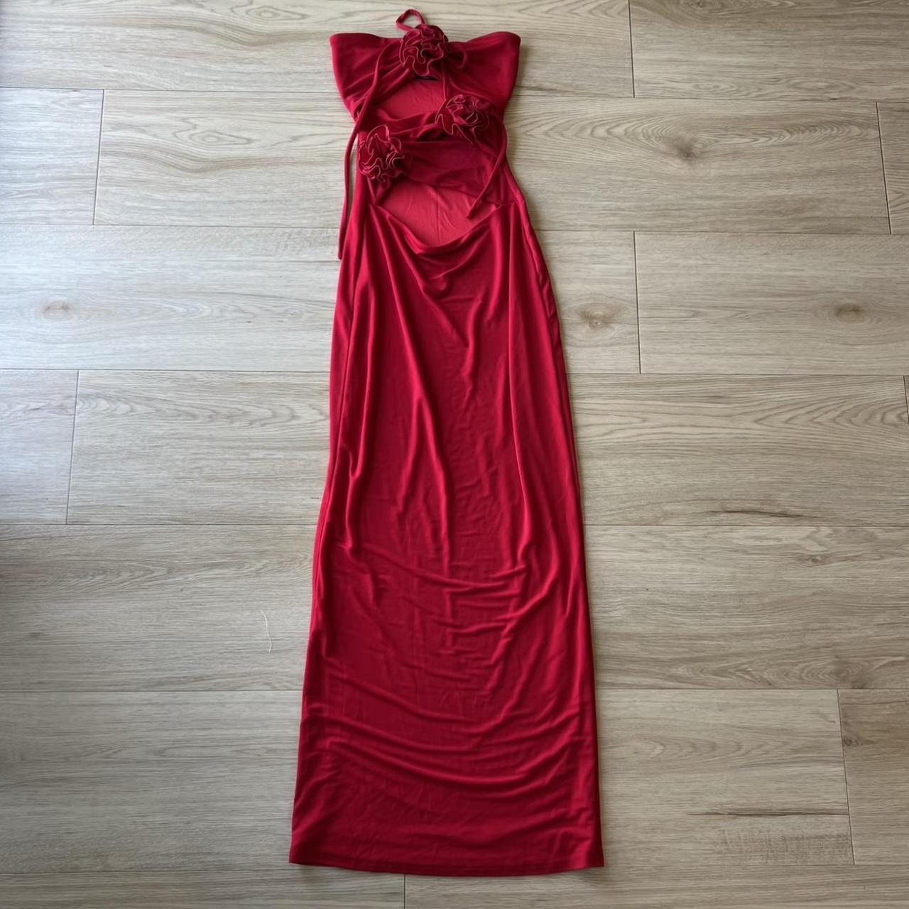 White fox red maxi dress Never worn Profits... - Depop