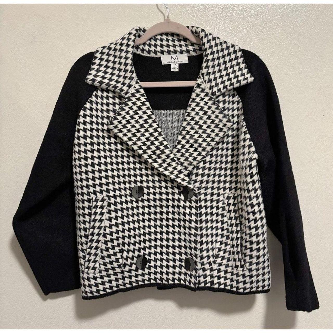 Source Unknown Women's Bomber Jacket - Black/Whit… - image 1