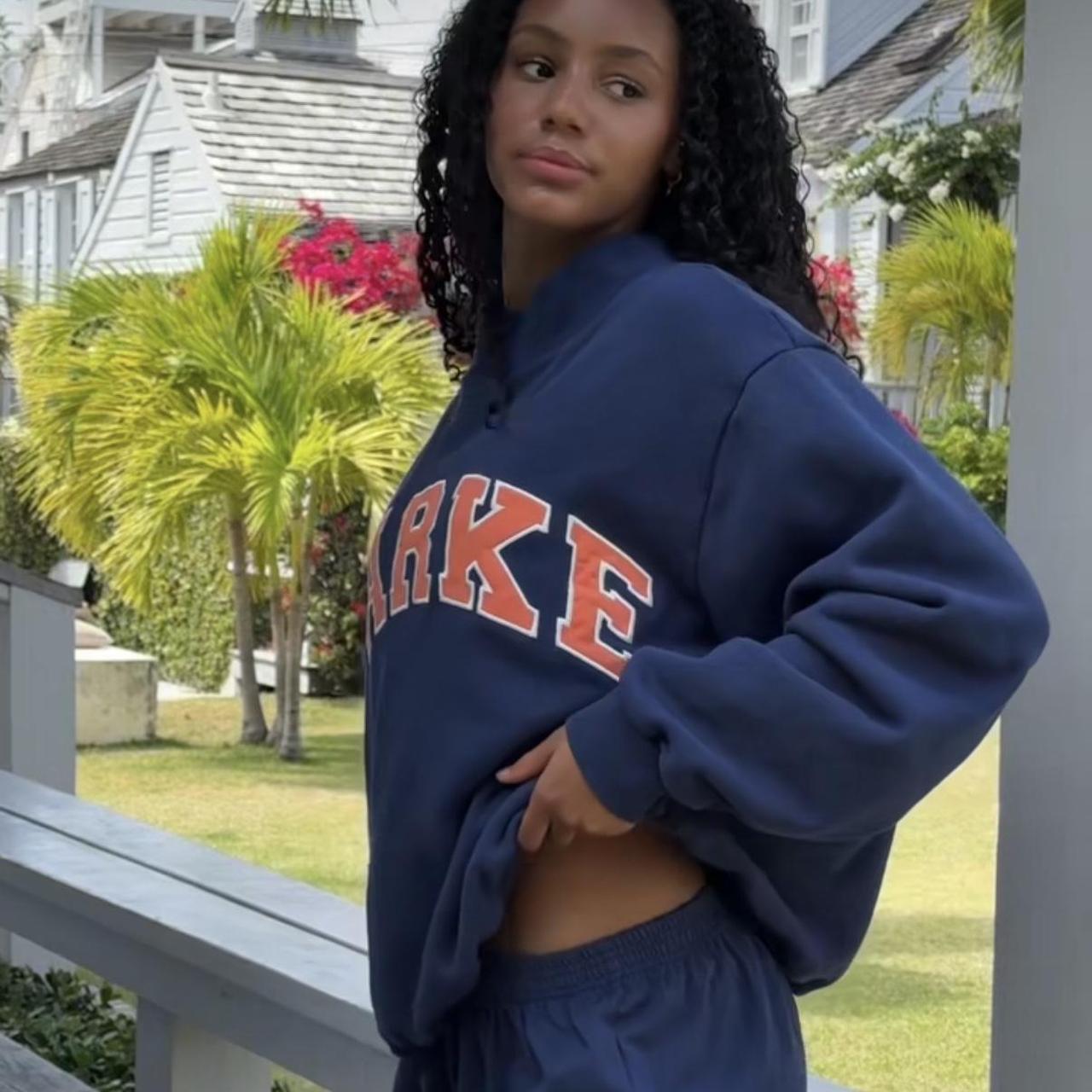 Parker Women's Sweatshirt - Navy/Blue - XL – Navy and orange parke sweatshirt from summerland …