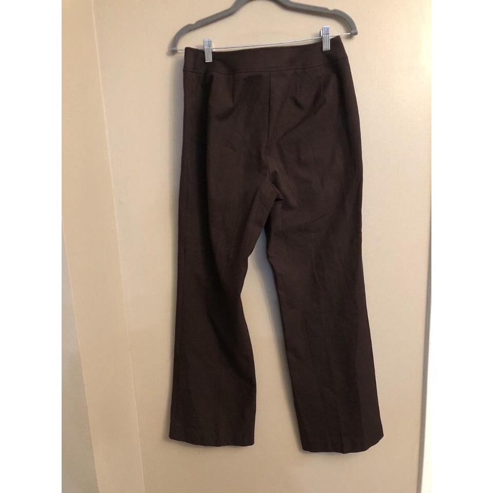 CHICOS Women Size 1 (US M/8) Brown Pants Straight - Depop