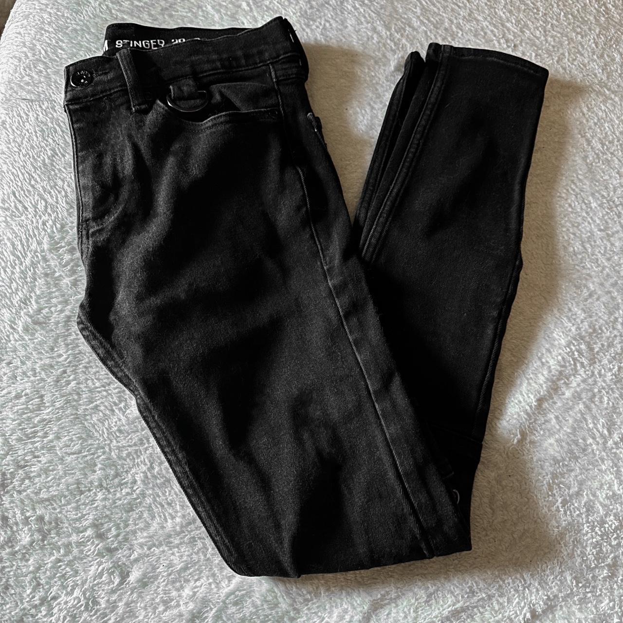 Black denim stinger jeans from Hot Topic, size 30