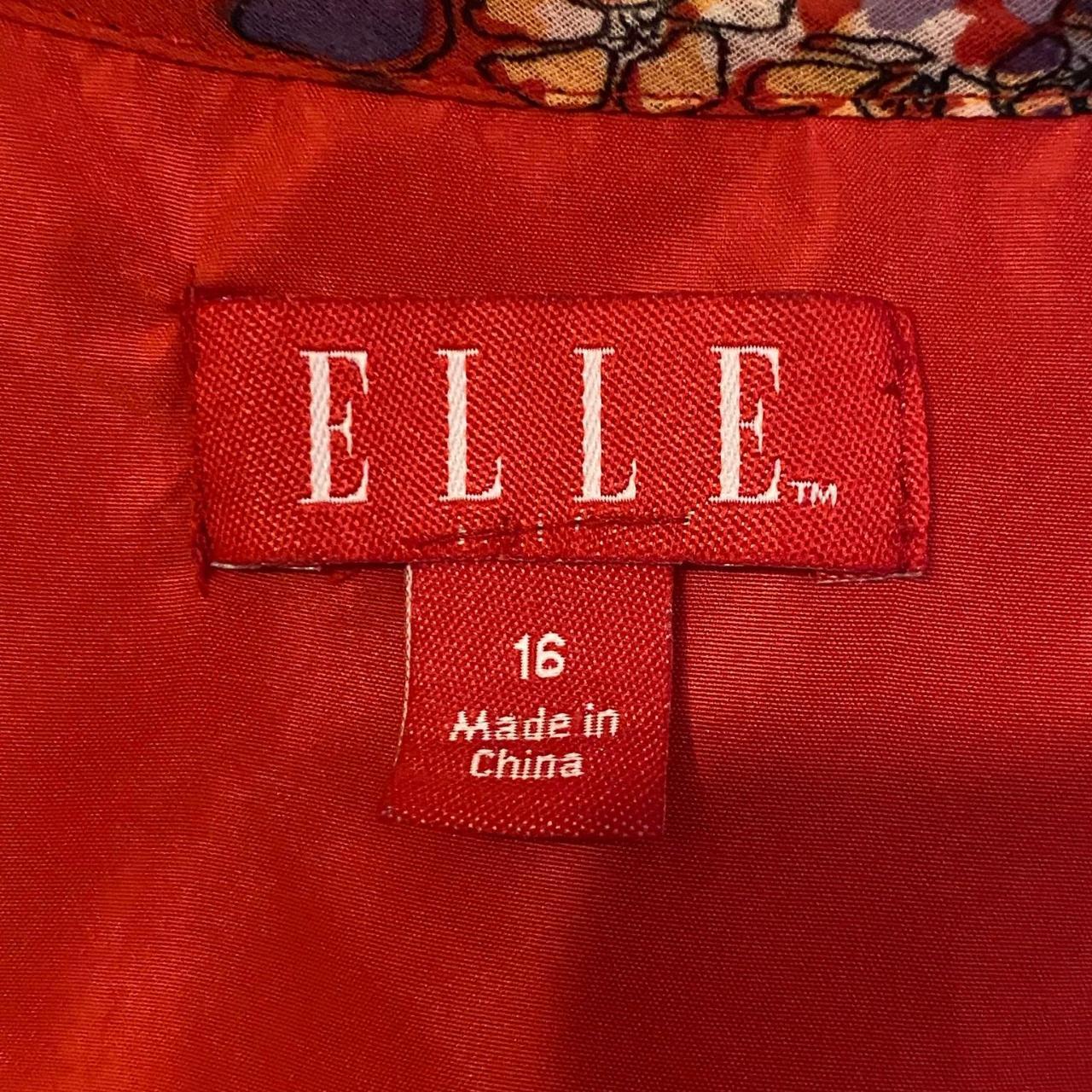 Elle Red Floral Spaghetti Strap Dress - Size 16 -... - Depop