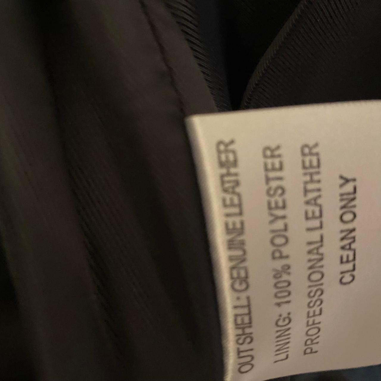 NWT Niko Milano Black Leather Bomber Jacket Size XL - Depop