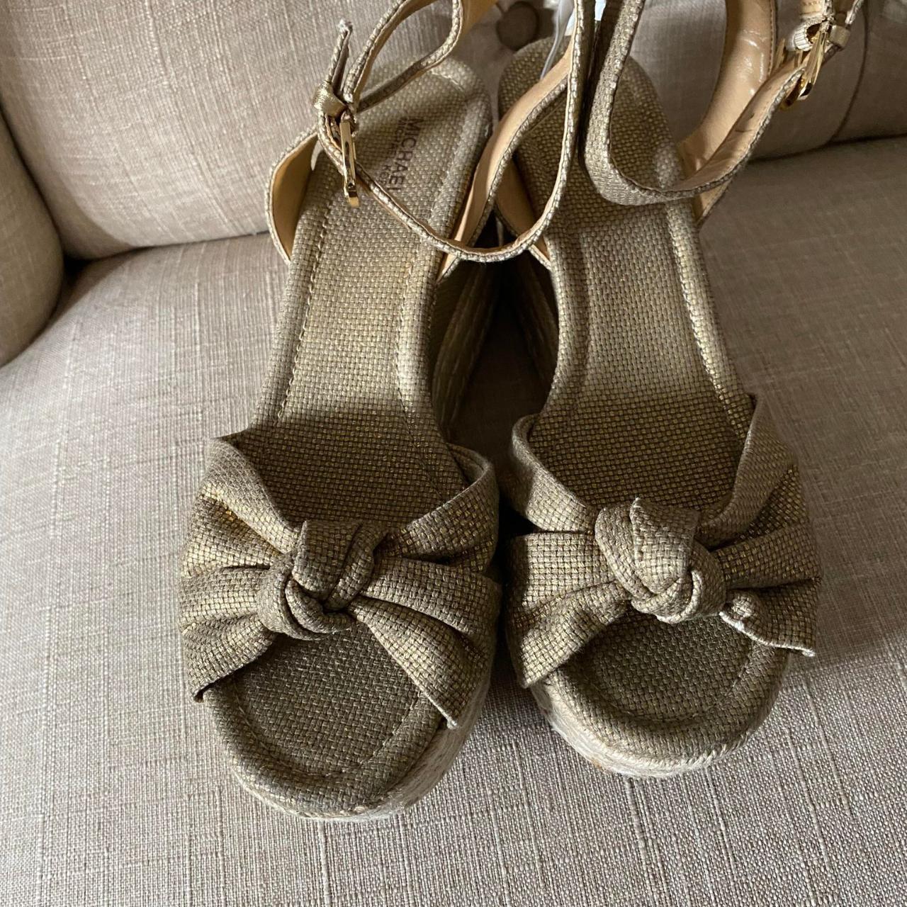 NWOT Michael Kors Maxwell Espadrille Platform Wedge... Depop