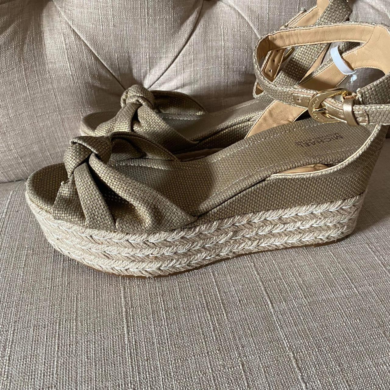 NWOT Michael Kors Maxwell Espadrille Platform Wedge... Depop