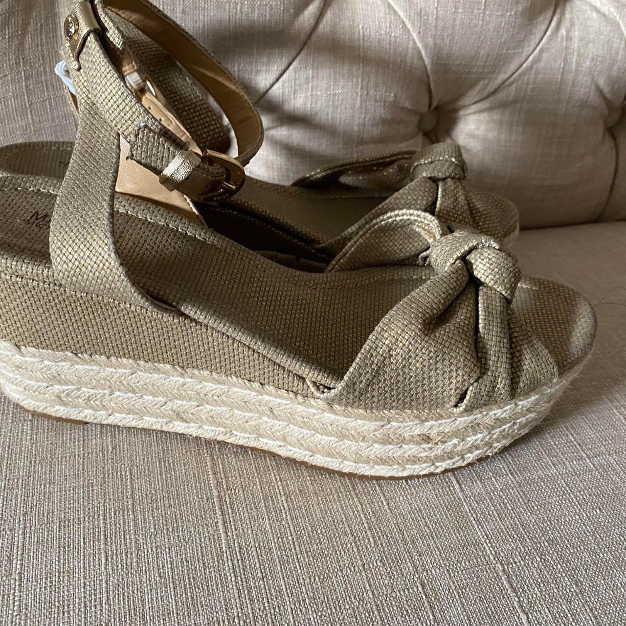 NWOT Michael Kors Maxwell Espadrille Platform Wedge... Depop