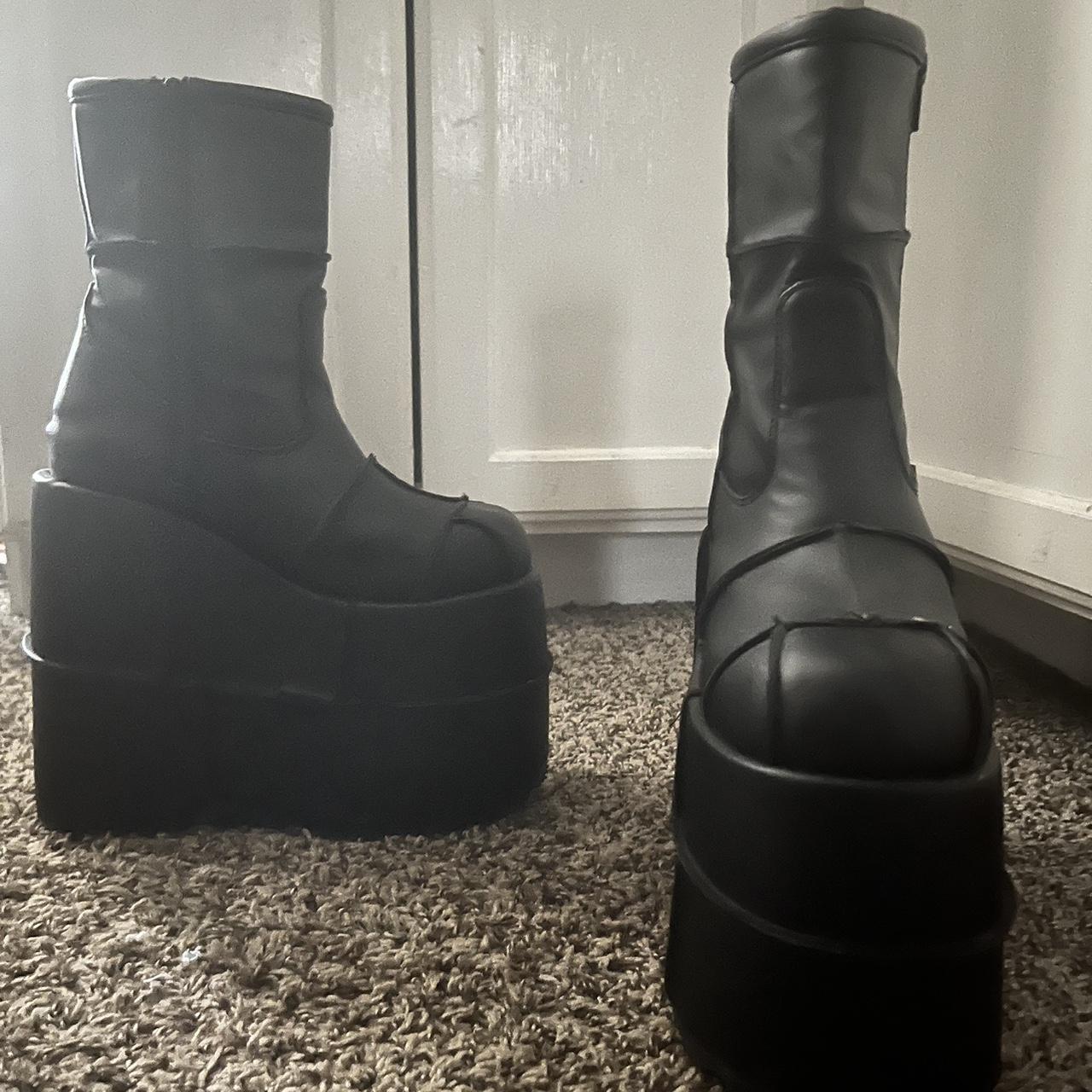 Demonia Stack-201 Worn twice, Mint condition. Proof... - Depop