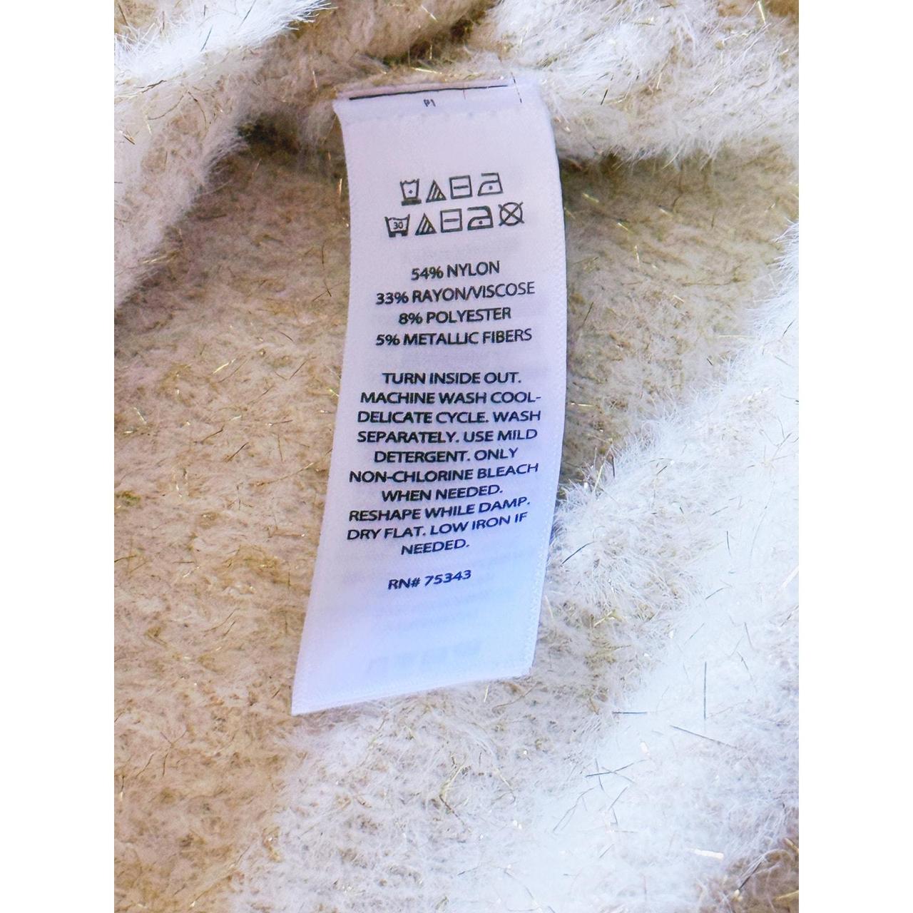 Source Unknown Women's Sweater - Cream/Gold - S –… - image 5