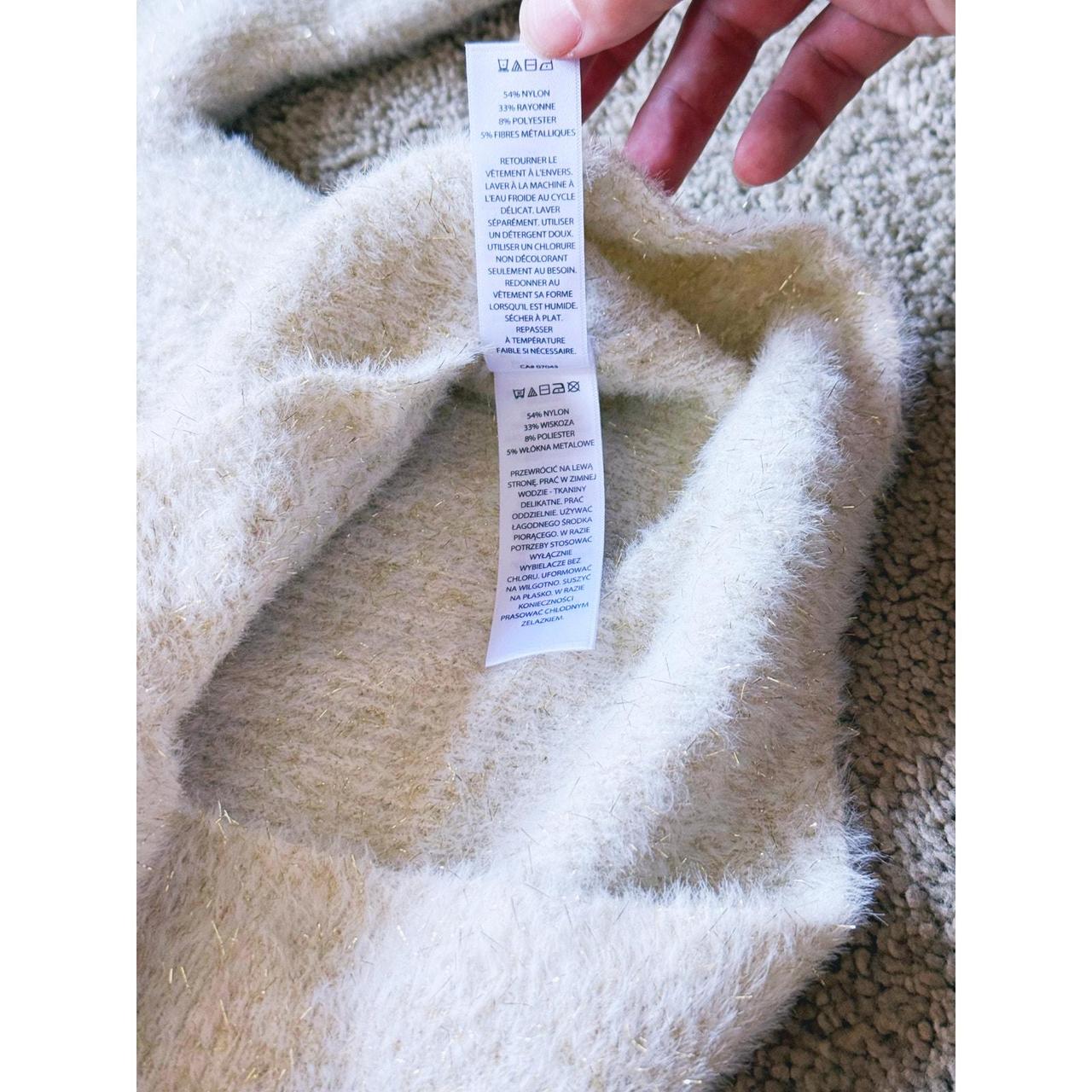 Source Unknown Women's Sweater - Cream/Gold - S –… - image 6