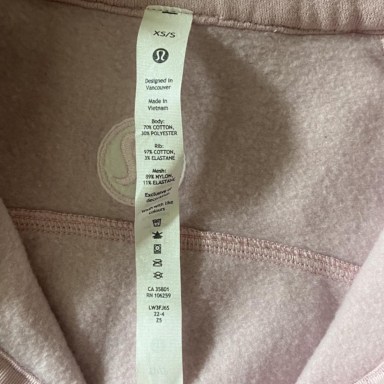 Lululemon flush pink (i think??😭😭) half zip up scuba... - Depop