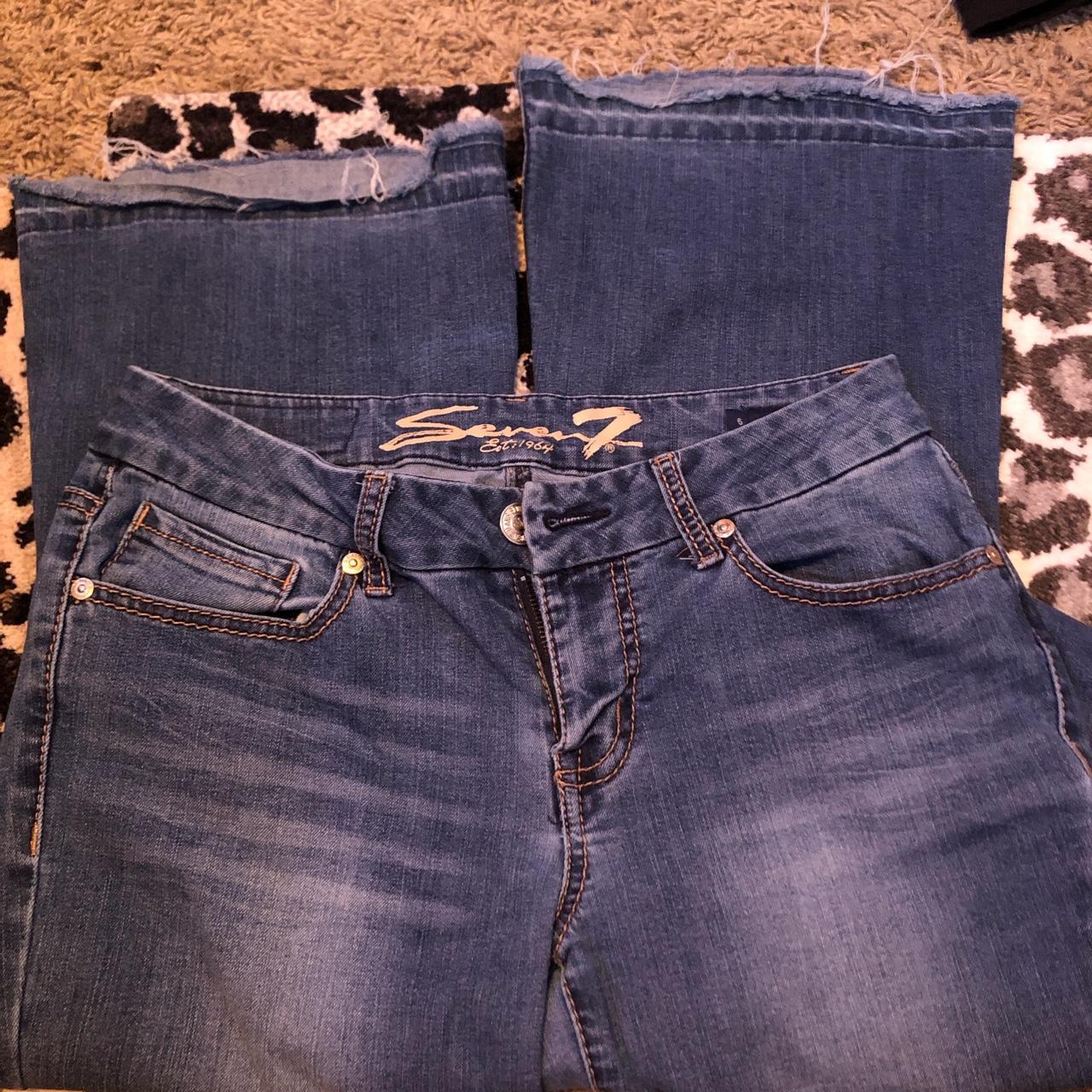 Seven7 jeans, size 6, flared! Perfect for any - Depop