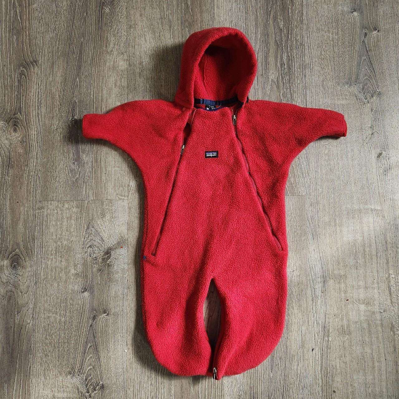 90 s Vintage Patagonia Infant Bunting Fleece Romper. Depop