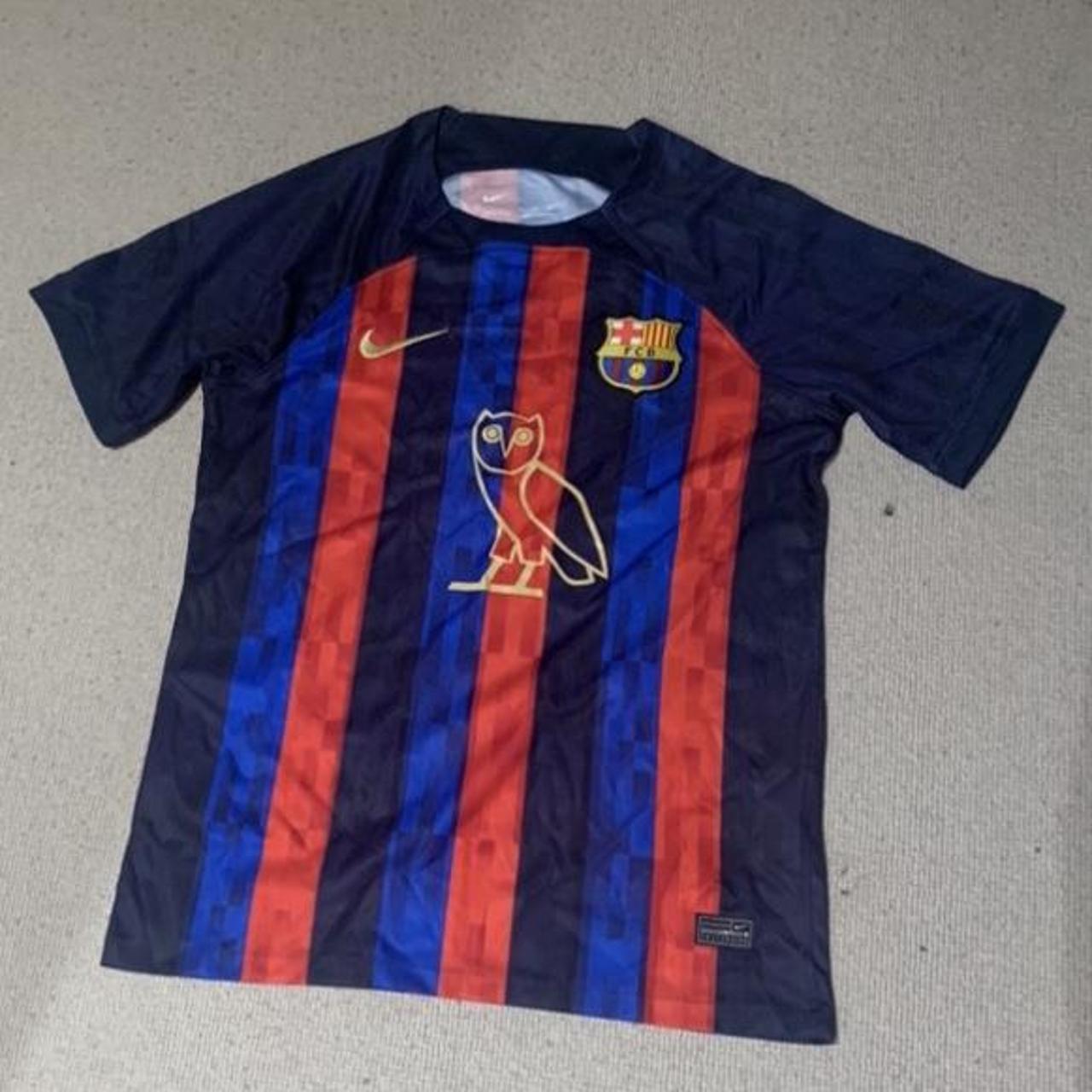 🔴barcelona X Drake Football Shirt 🔴size Medium - Depop