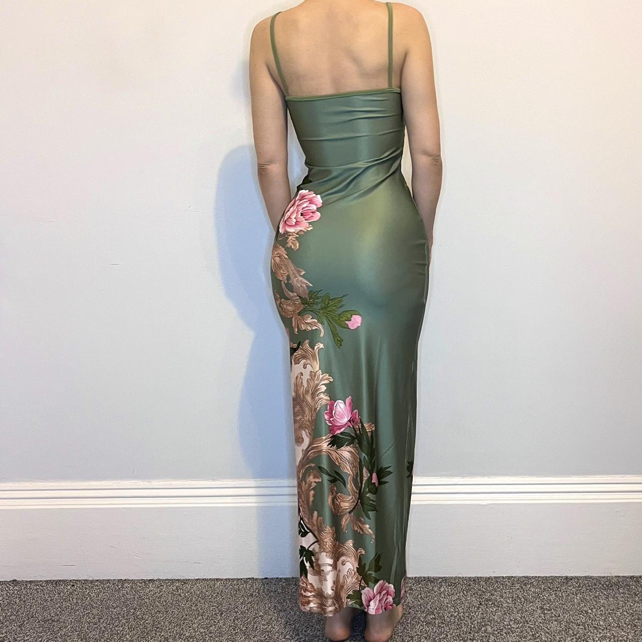 Floral Maxi Slip Strappy Dress Sizes available 6-10... - Depop