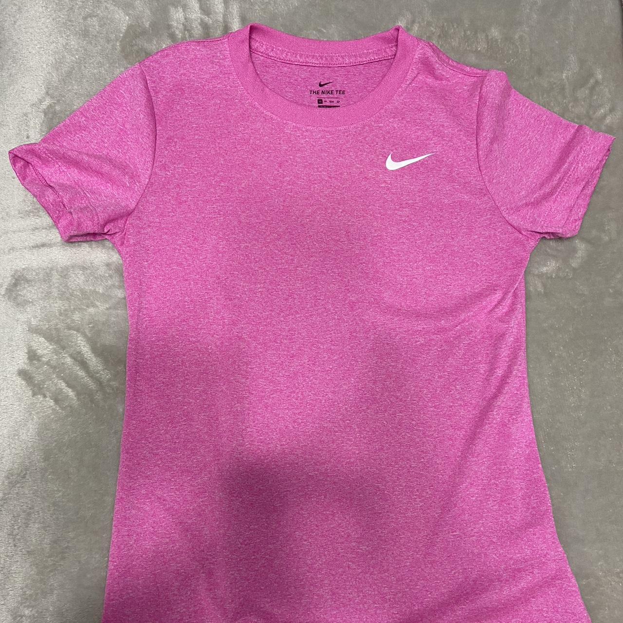 Pink Nike tee #nike - Depop