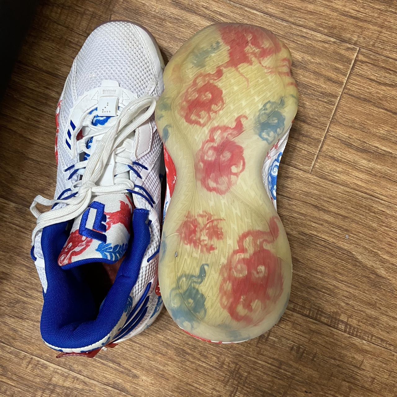 mens red and blue nike shoes
